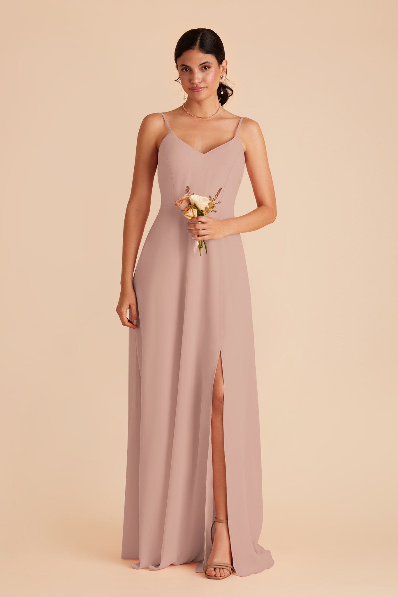 Taupe Devin Dress by Birdy Grey