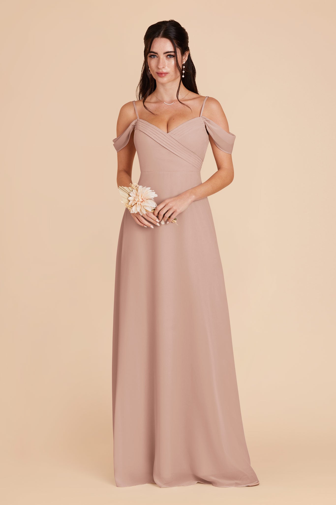 Taupe Spence Convertible Dress by Birdy Grey