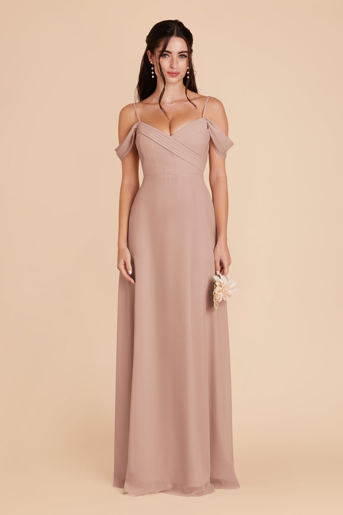 Taupe Spence Convertible Dress by Birdy Grey