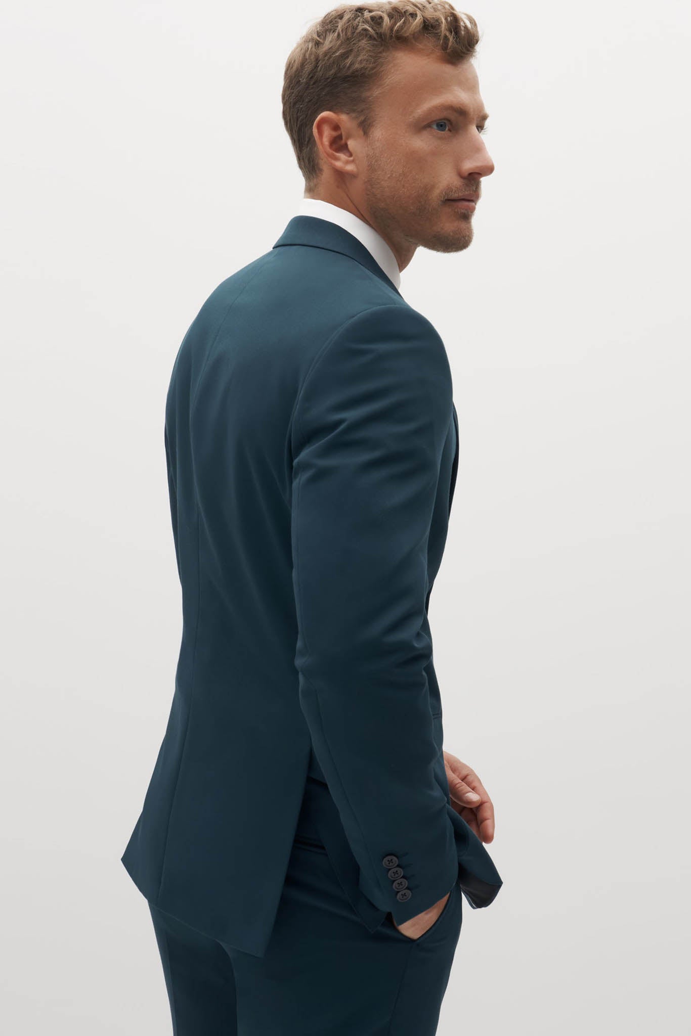 Teal shop groomsmen suits