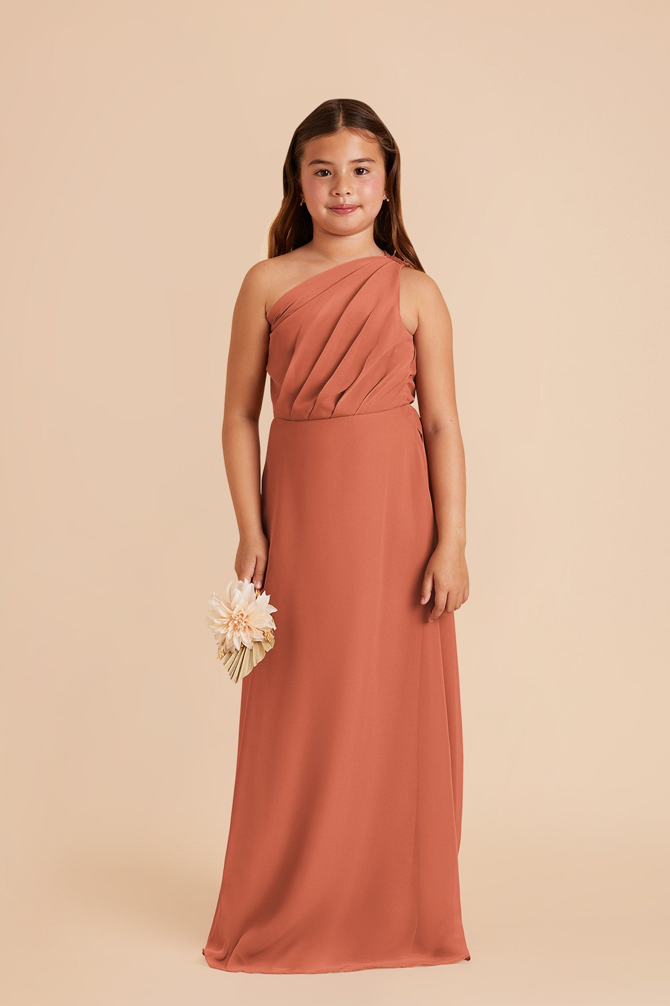 Orange junior bridesmaid dresses best sale