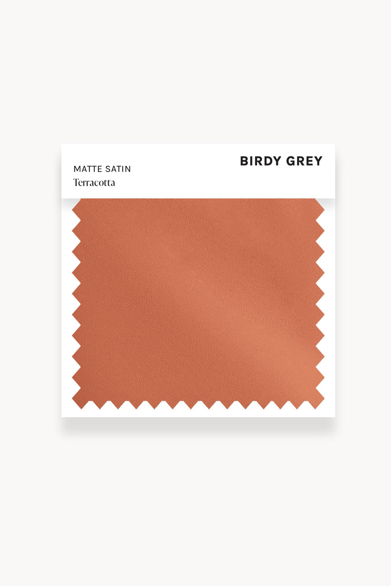 Matte Satin Swatch in Terracotta by Birdy Grey