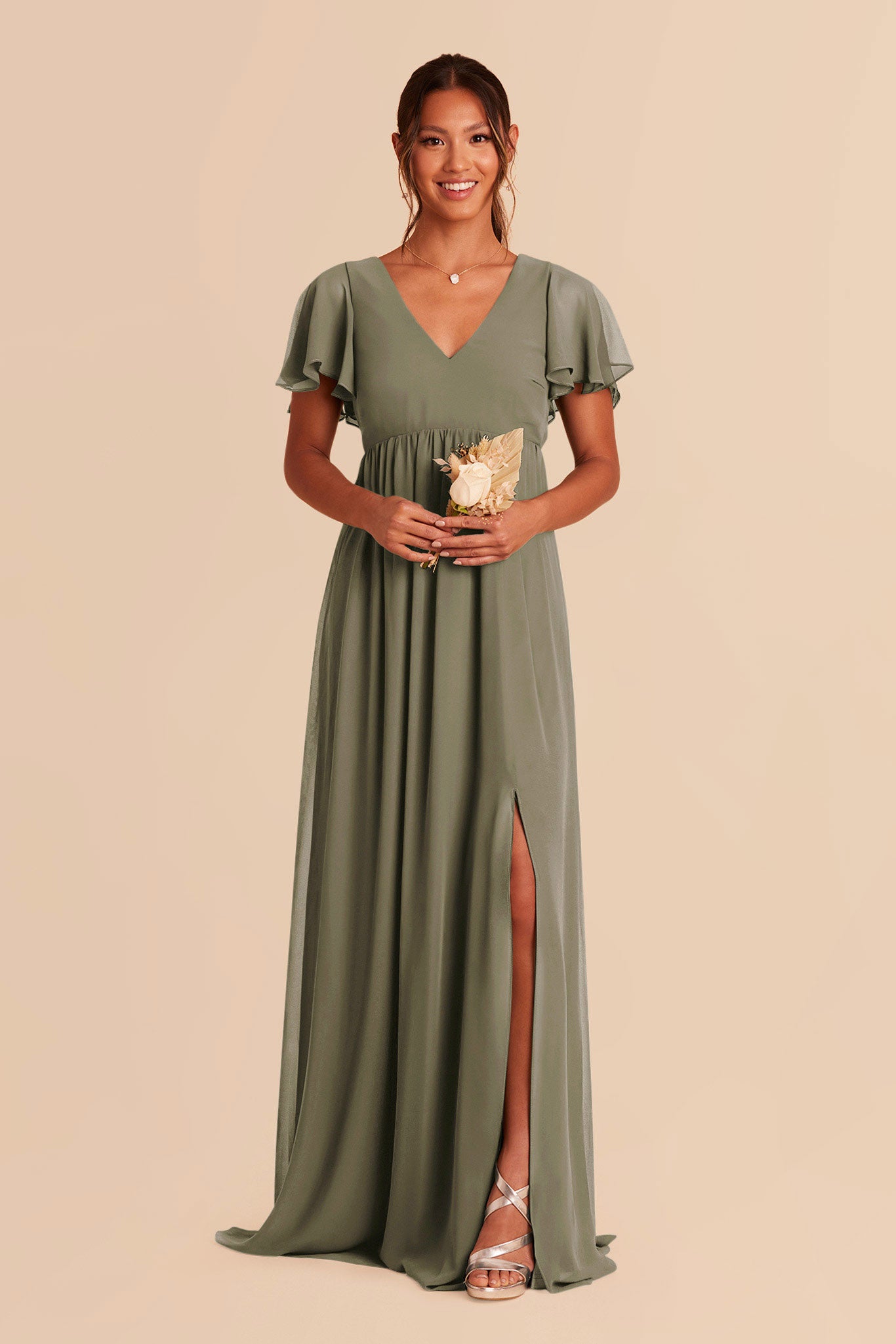 Thyme Hannah Chiffon Dress by Birdy Grey