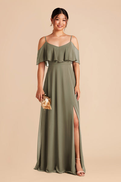 Thyme Jane Chiffon Dress with Slit by Birdy Grey