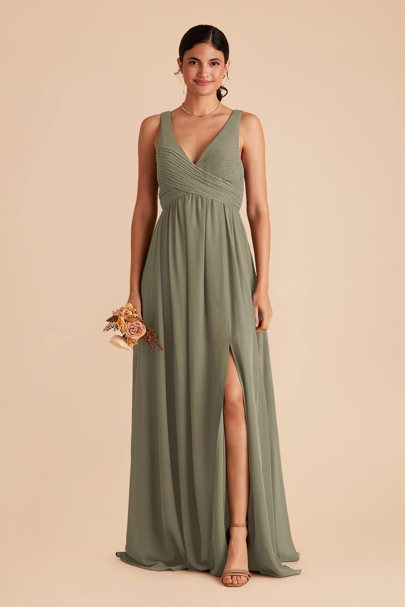 Thyme Laurie Empire Chiffon Dress by Birdy Grey