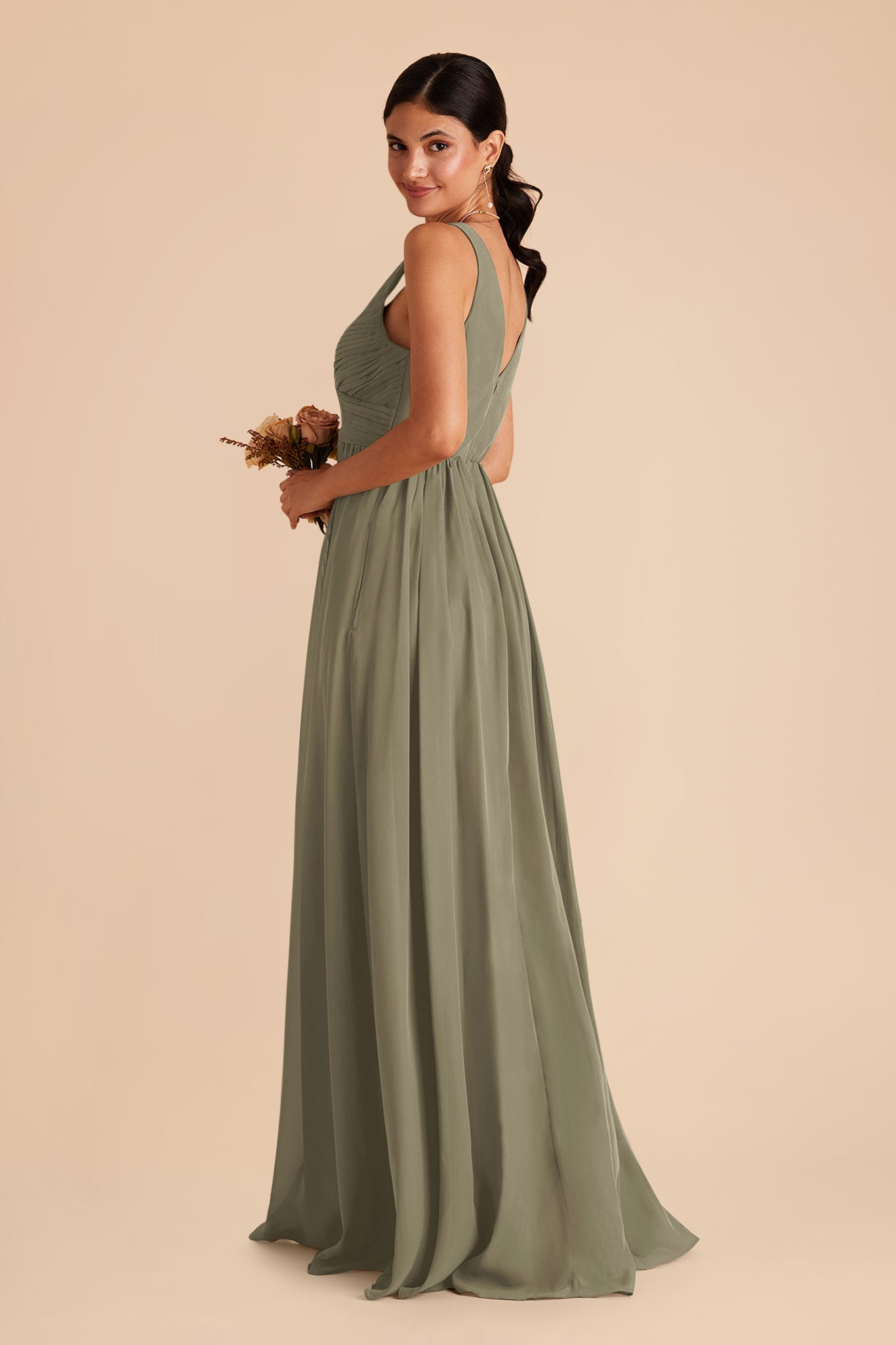 Thyme Laurie Empire Chiffon Dress by Birdy Grey