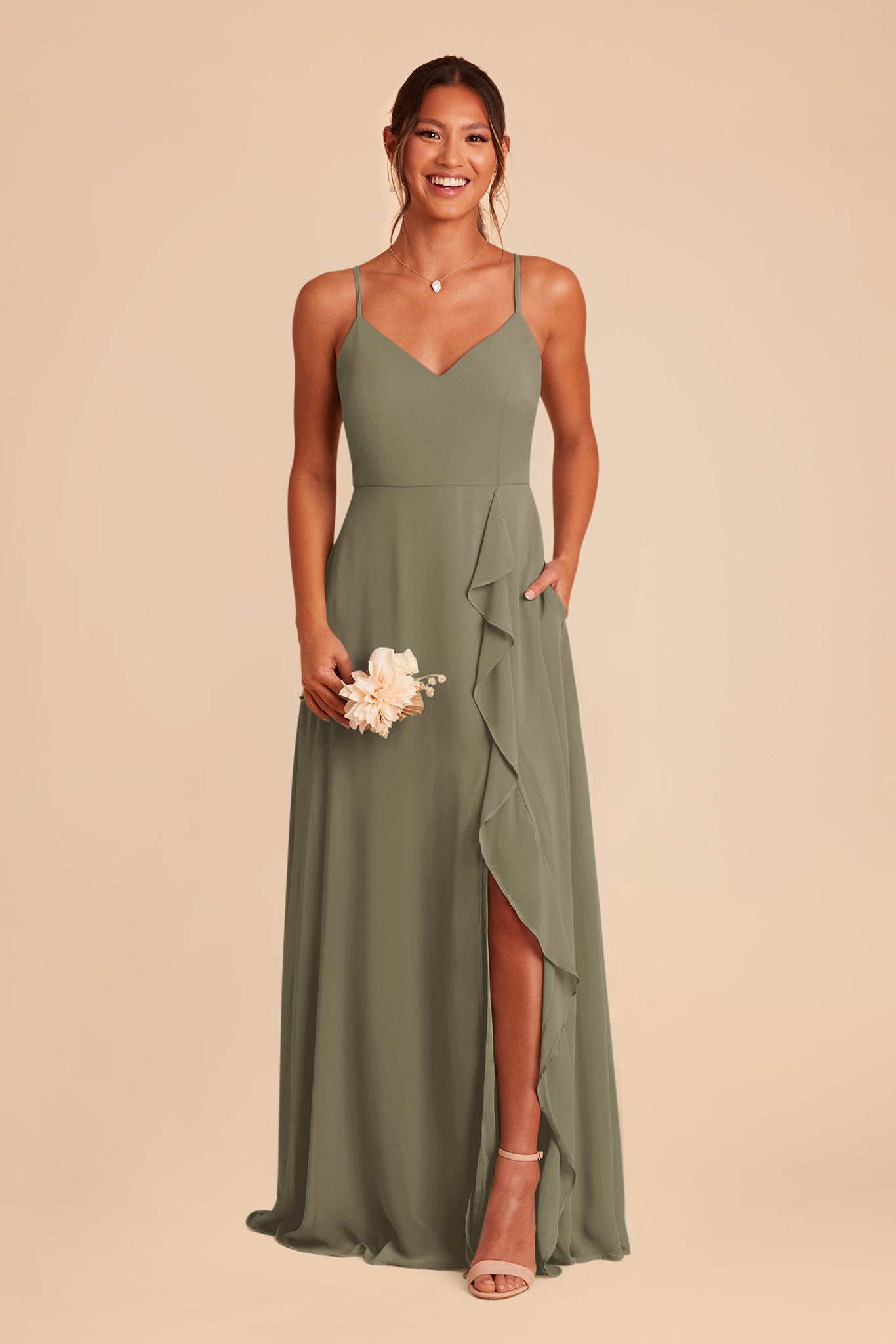 Thyme Theresa Chiffon Dress by Birdy Grey