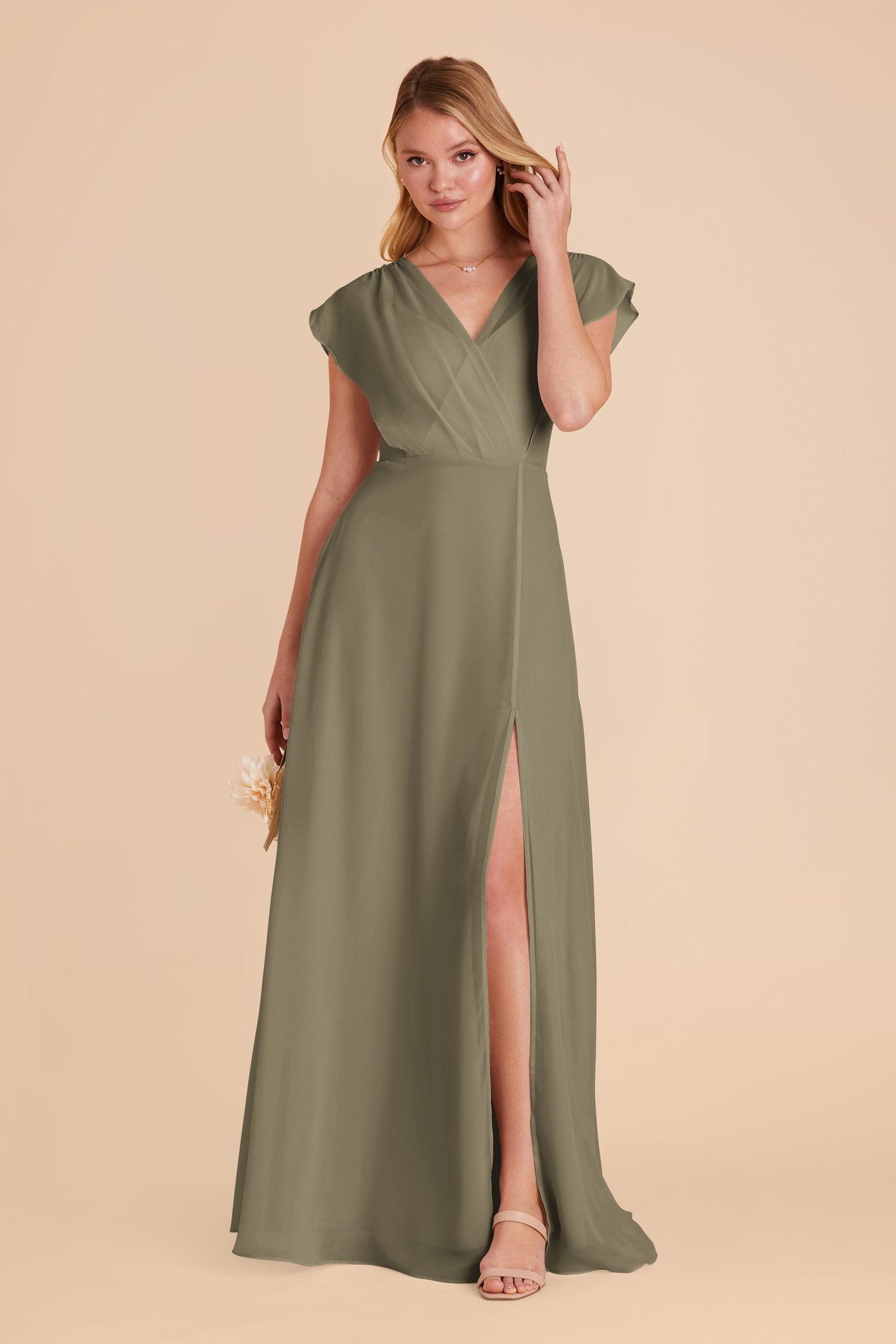 Thyme Violet Chiffon Dress by Birdy Grey