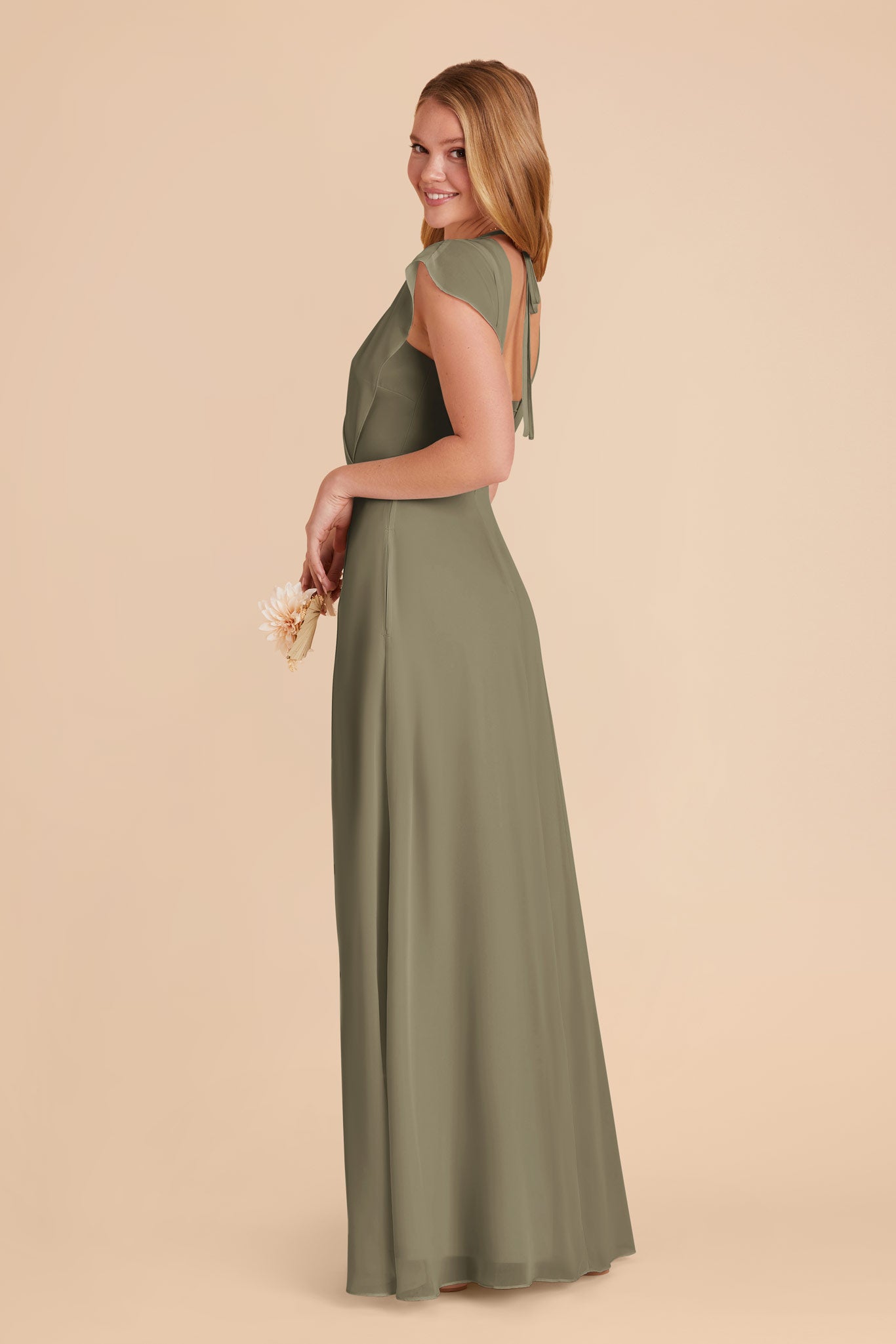 Thyme Violet Chiffon Dress by Birdy Grey