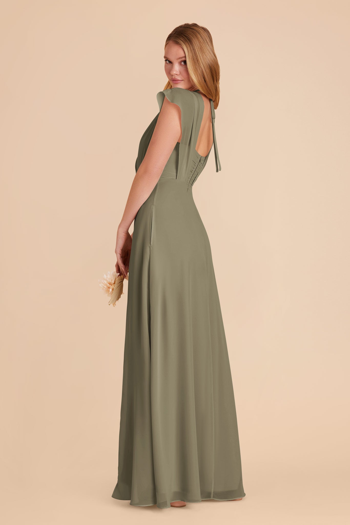 Thyme Violet Chiffon Dress by Birdy Grey