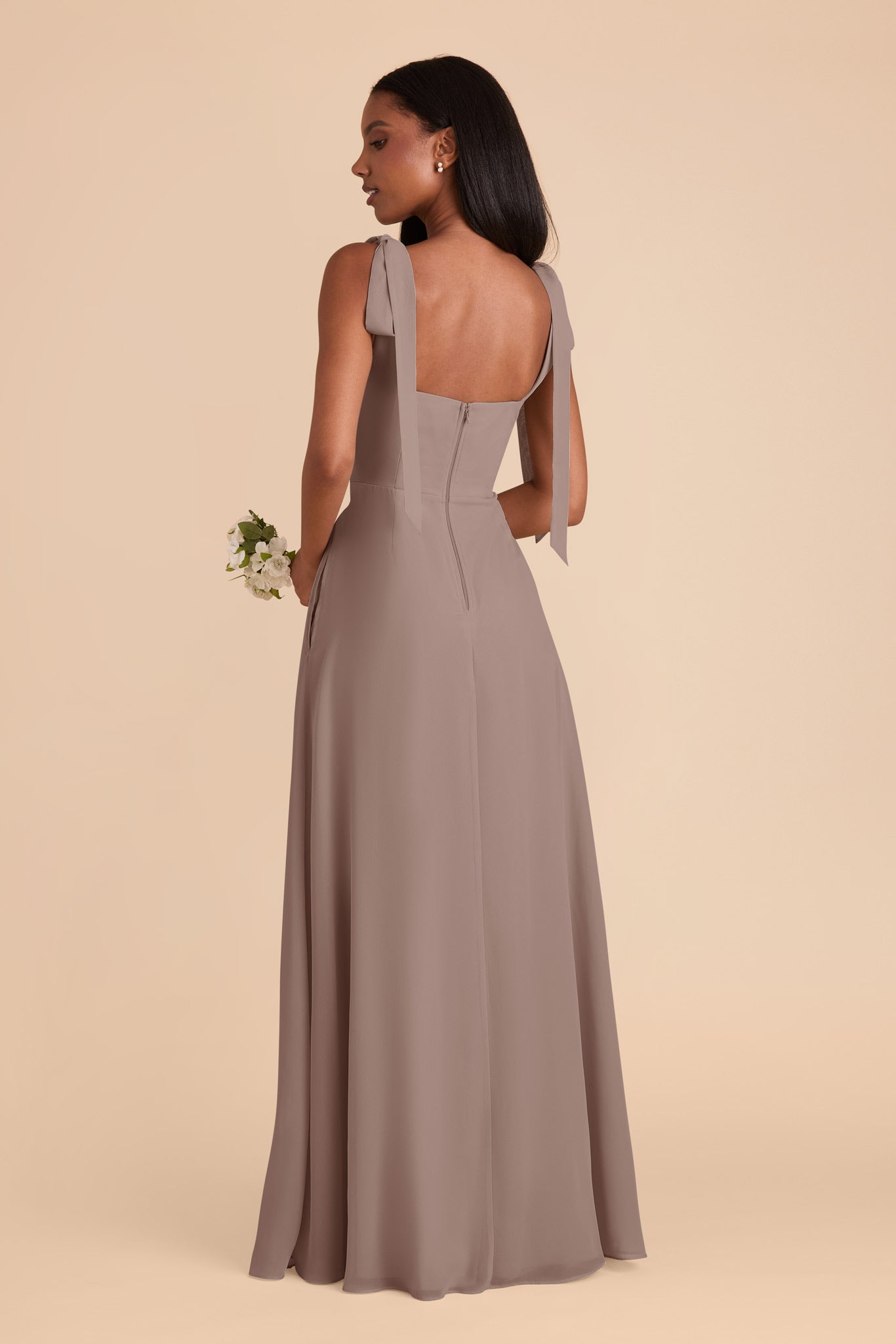 Toffee Alex Convertible Chiffon Dress by Birdy Grey