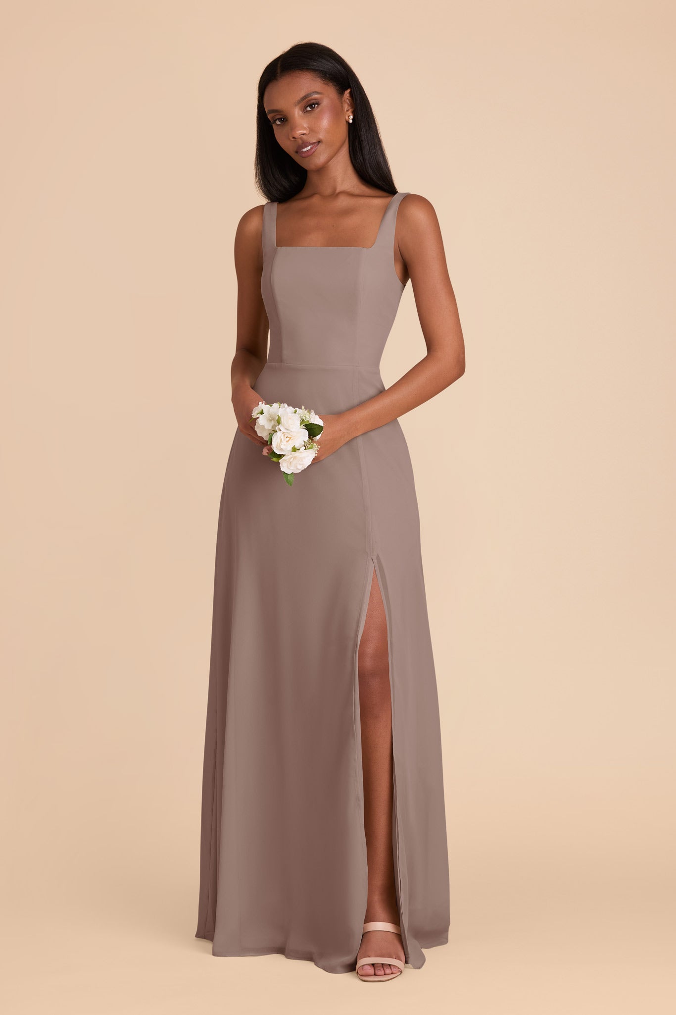 Toffee Alex Convertible Chiffon Dress by Birdy Grey