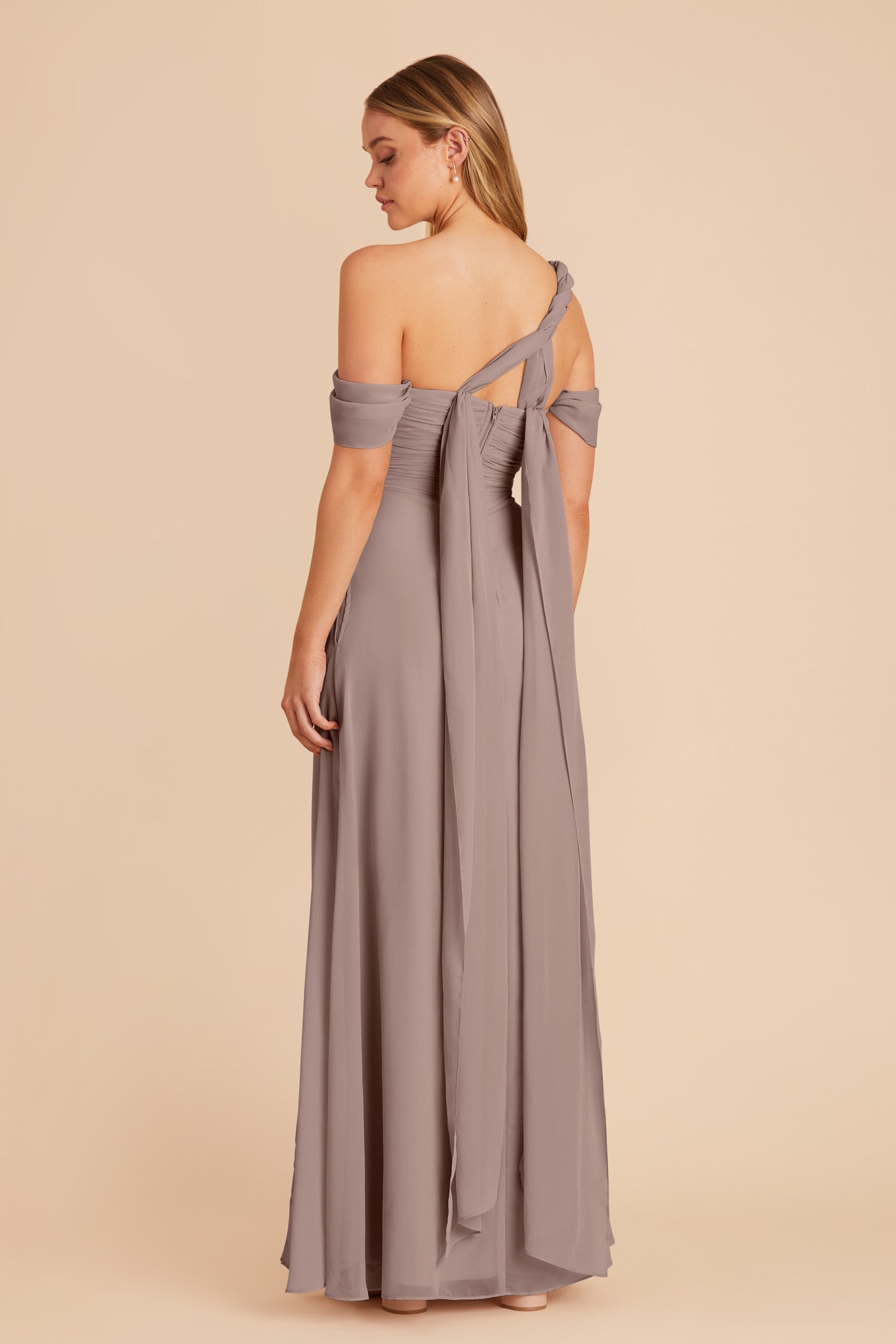 Toffee Cara Chiffon Dress by Birdy Grey