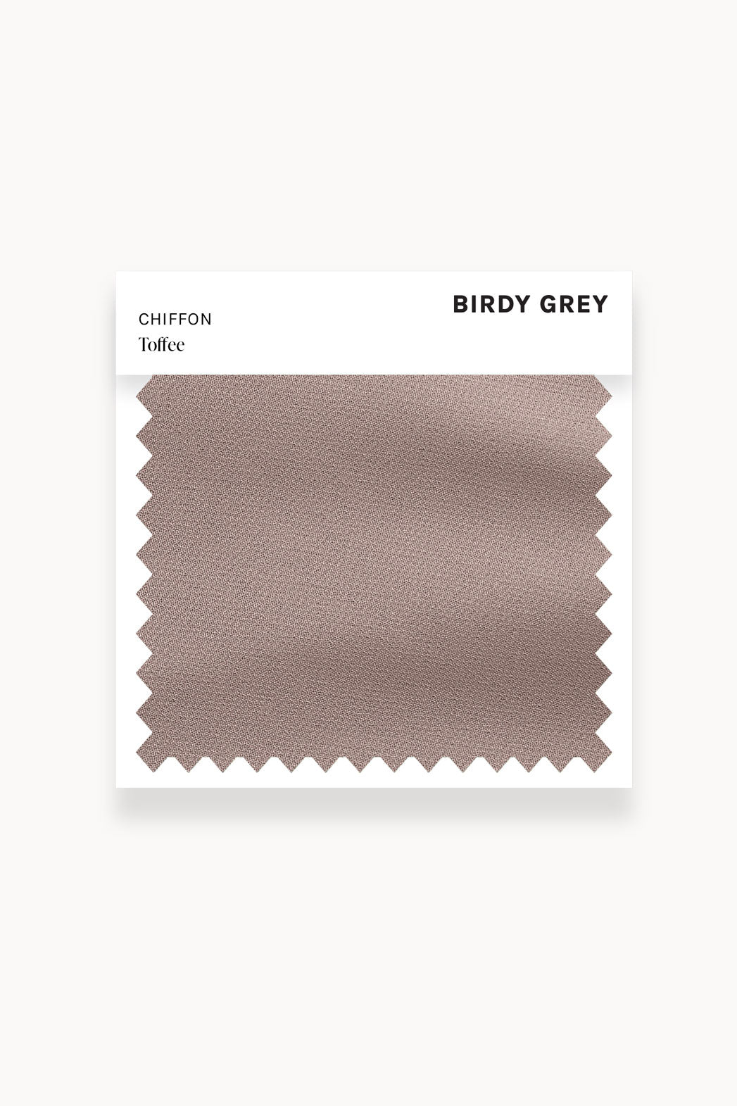 Toffee Chiffon Swatch by Birdy Grey