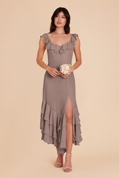 Toffee Ginny Chiffon Dress by Birdy Grey