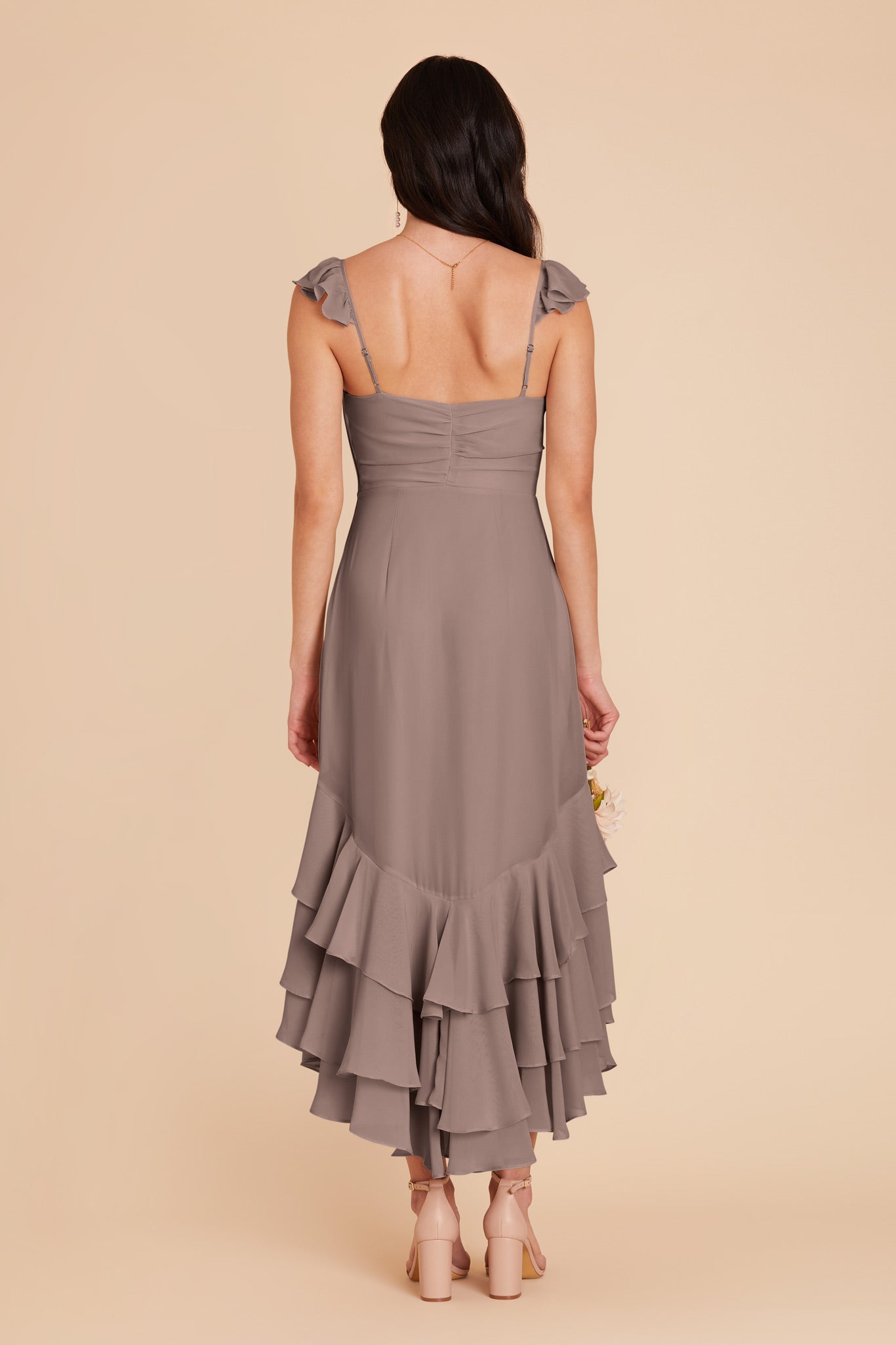 Toffee Ginny Chiffon Dress by Birdy Grey