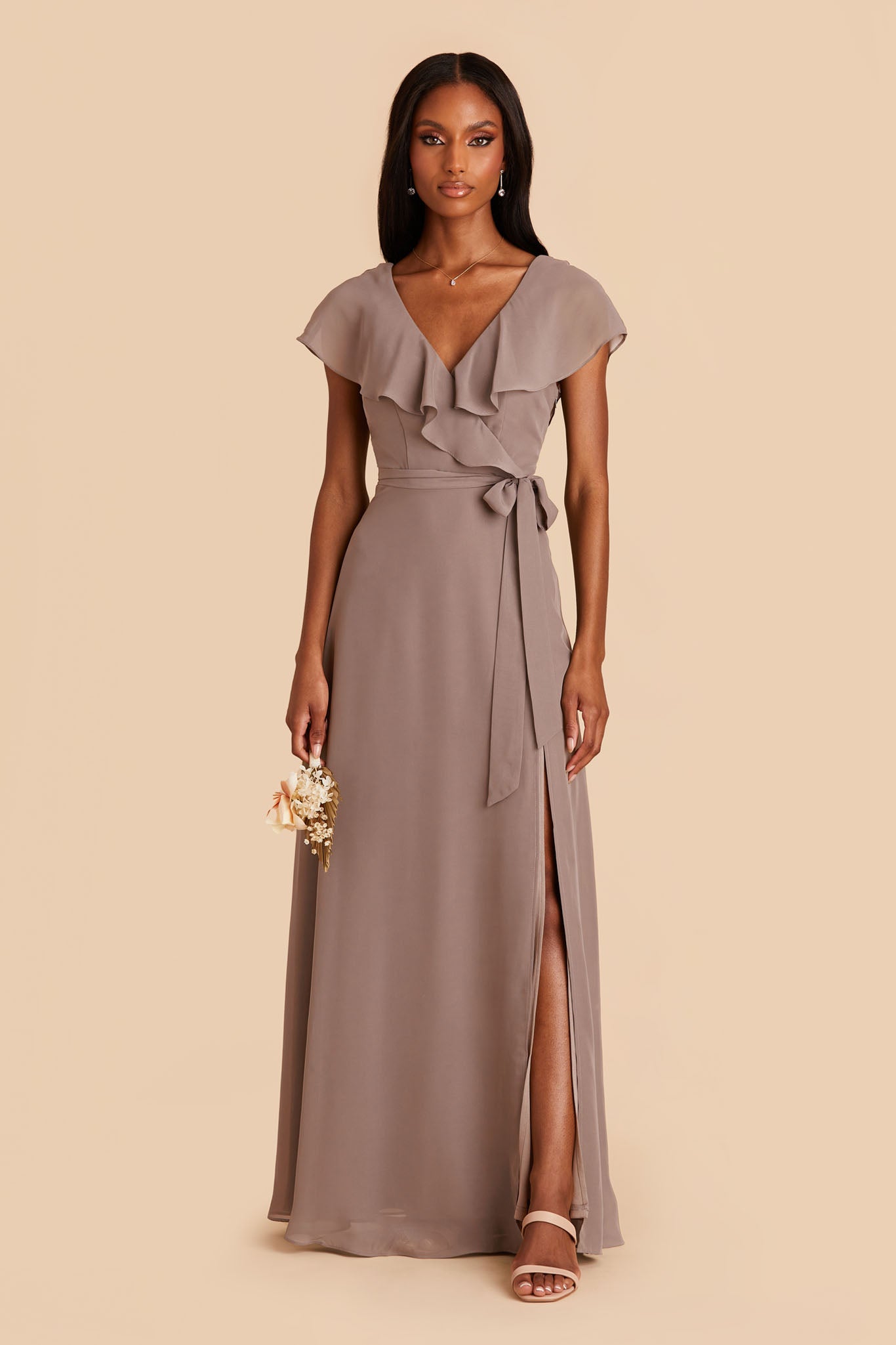 Toffee Jackson Chiffon Dress by Birdy Grey