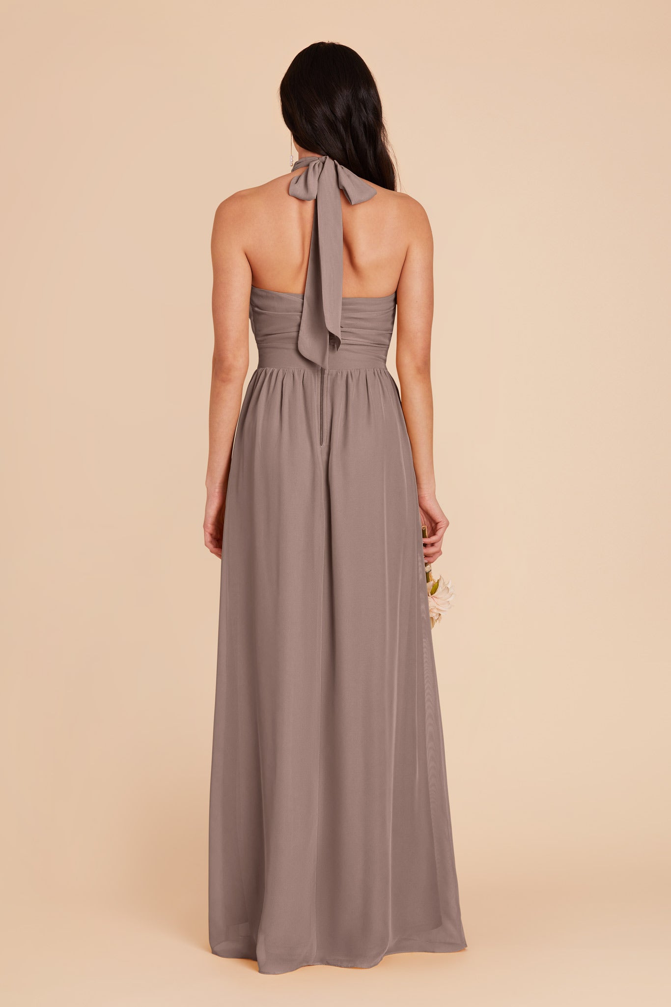 Toffee Joyce Chiffon Dress by Birdy Grey