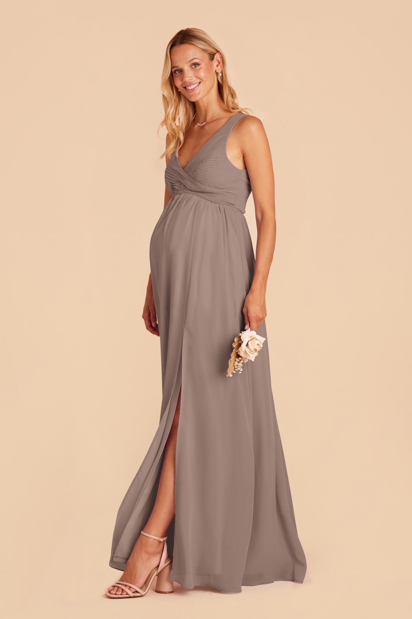 Toffee Laurie Empire Dress by Birdy Grey