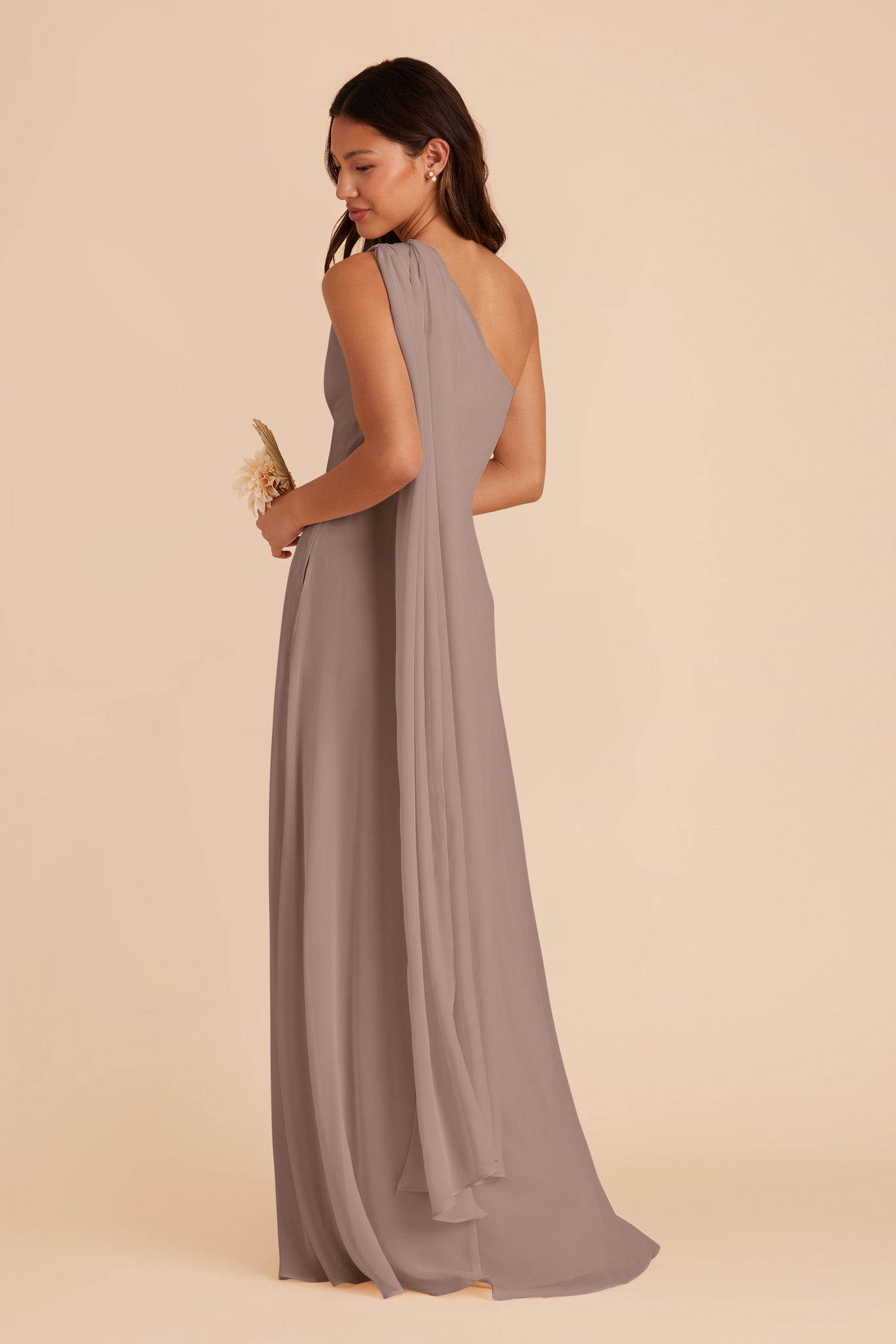 Toffee Melissa Chiffon Dress by Birdy Grey