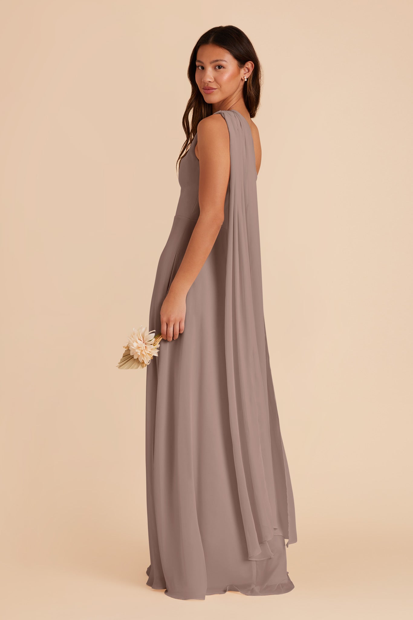 Toffee Melissa Chiffon Dress by Birdy Grey