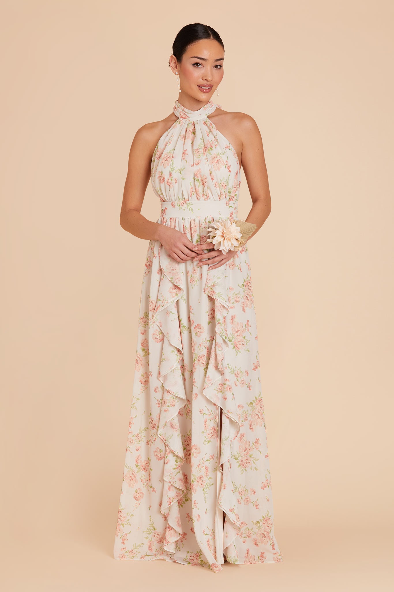 Whimsical Blooms Joyce Chiffon Dress by Birdy Grey