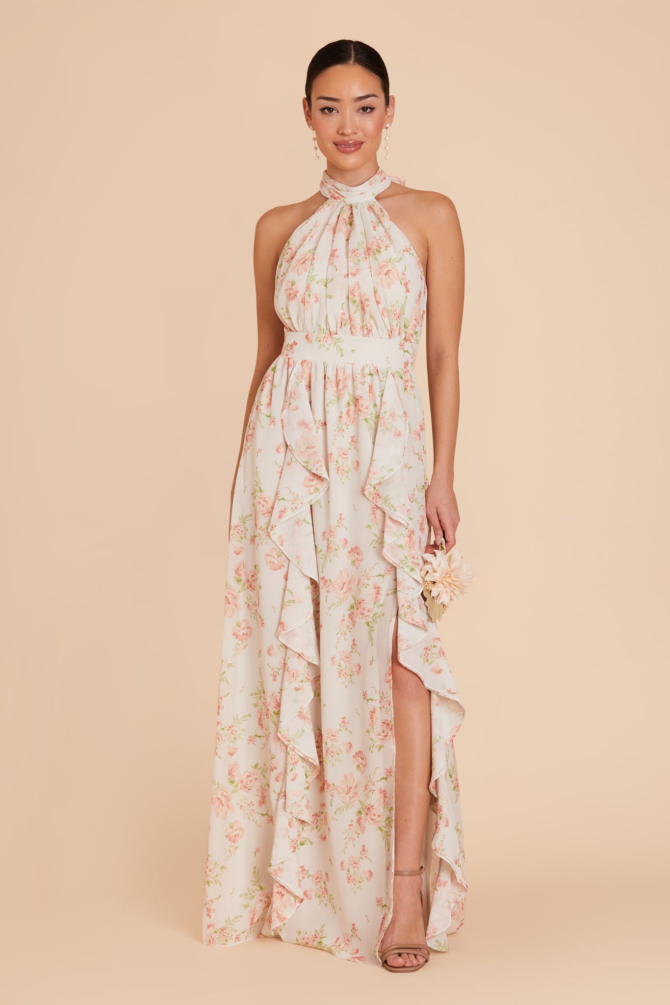 Whimsical Blooms Joyce Chiffon Dress by Birdy Grey