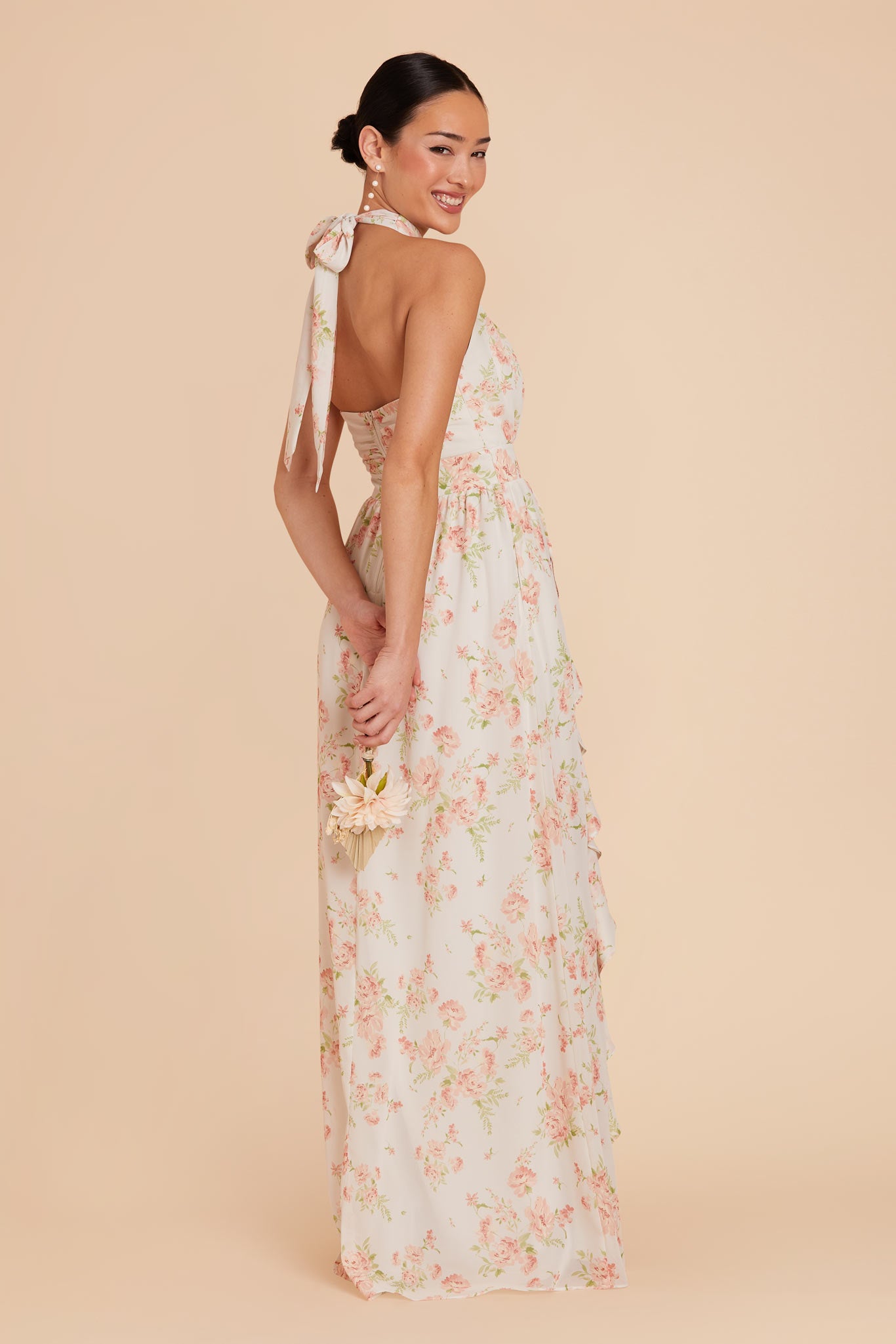 Whimsical Blooms Joyce Chiffon Dress by Birdy Grey