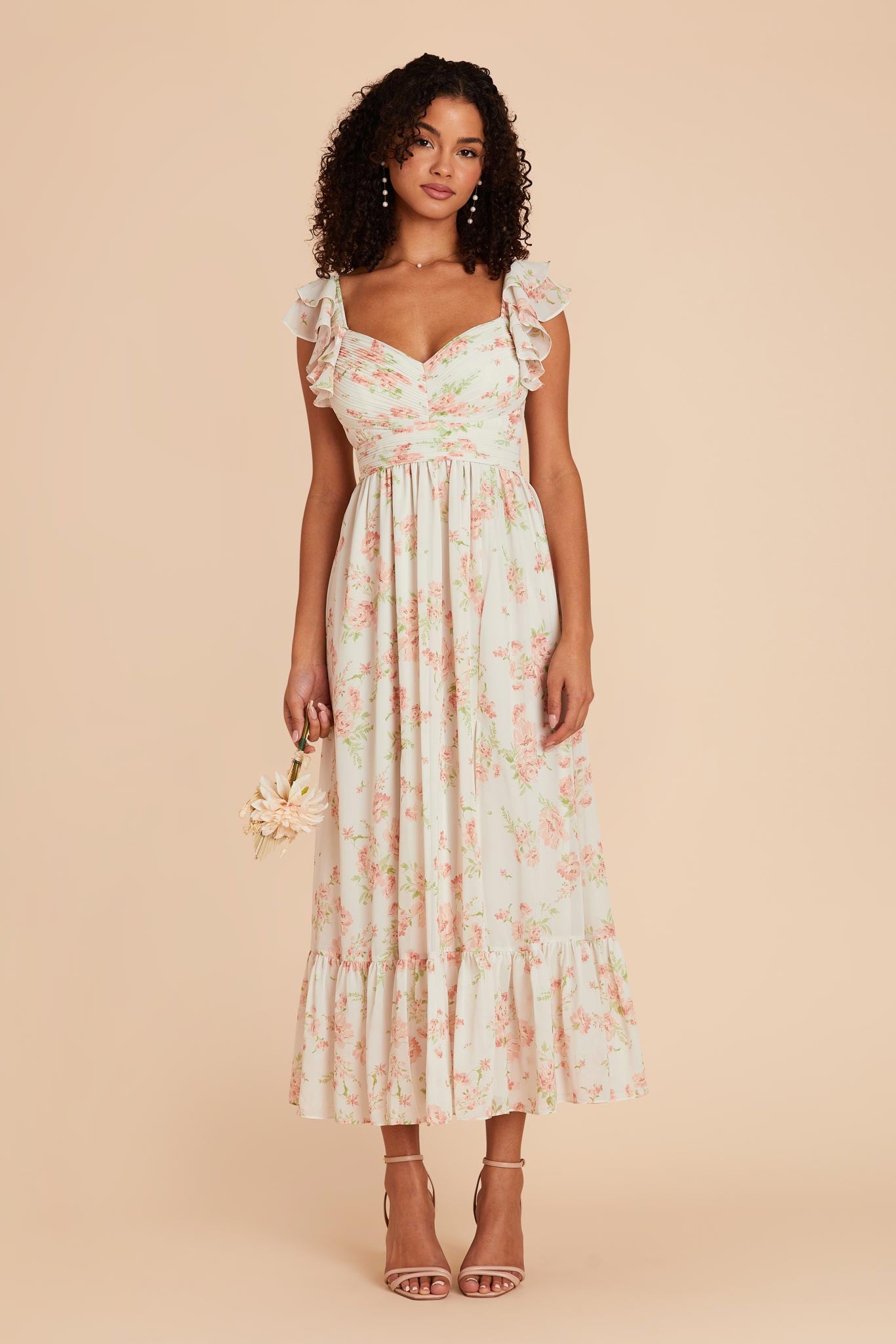 Whimsical Blooms Michelle Chiffon Dress by Birdy Grey