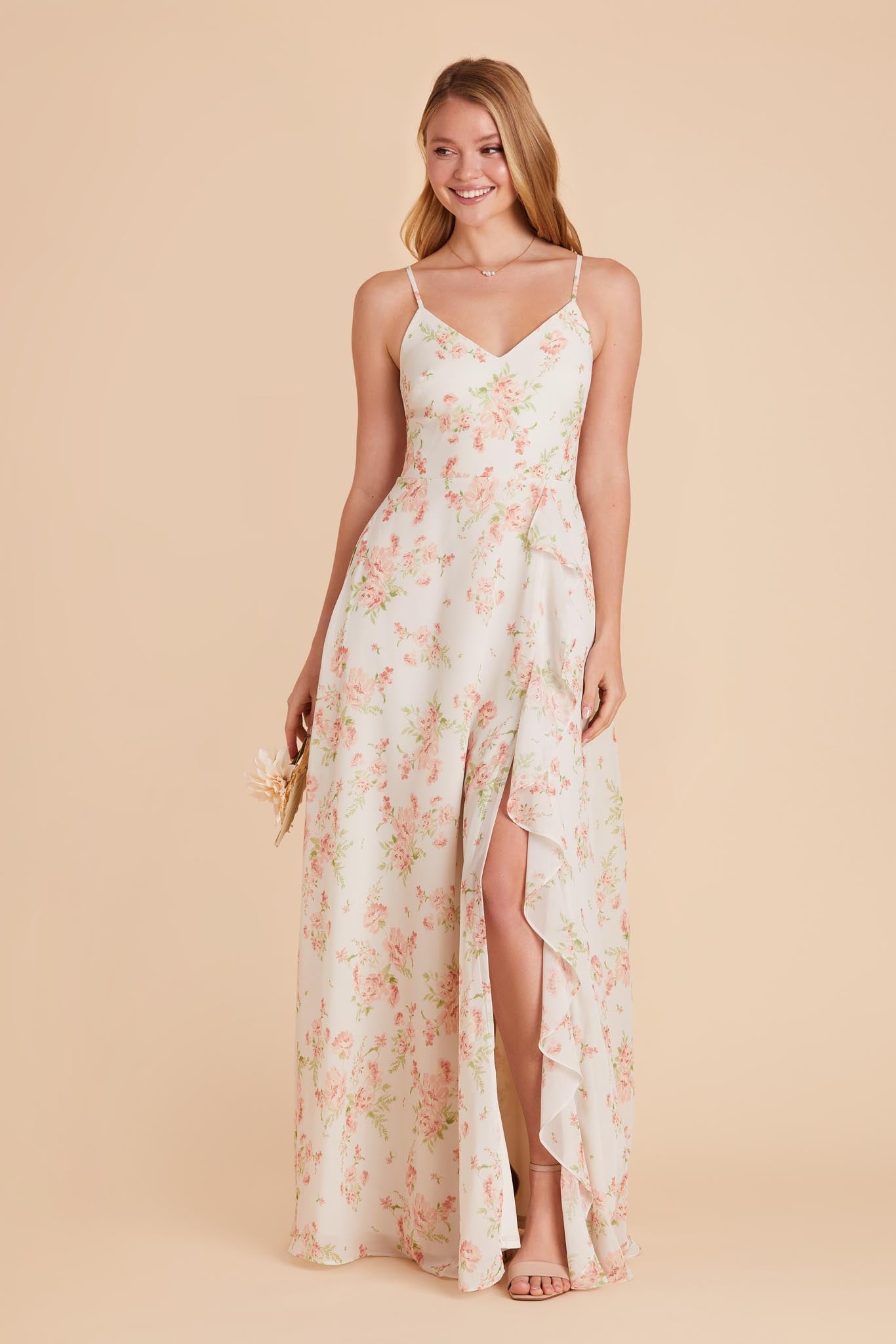 Whimsical Blooms Theresa Chiffon Dress by Birdy Grey