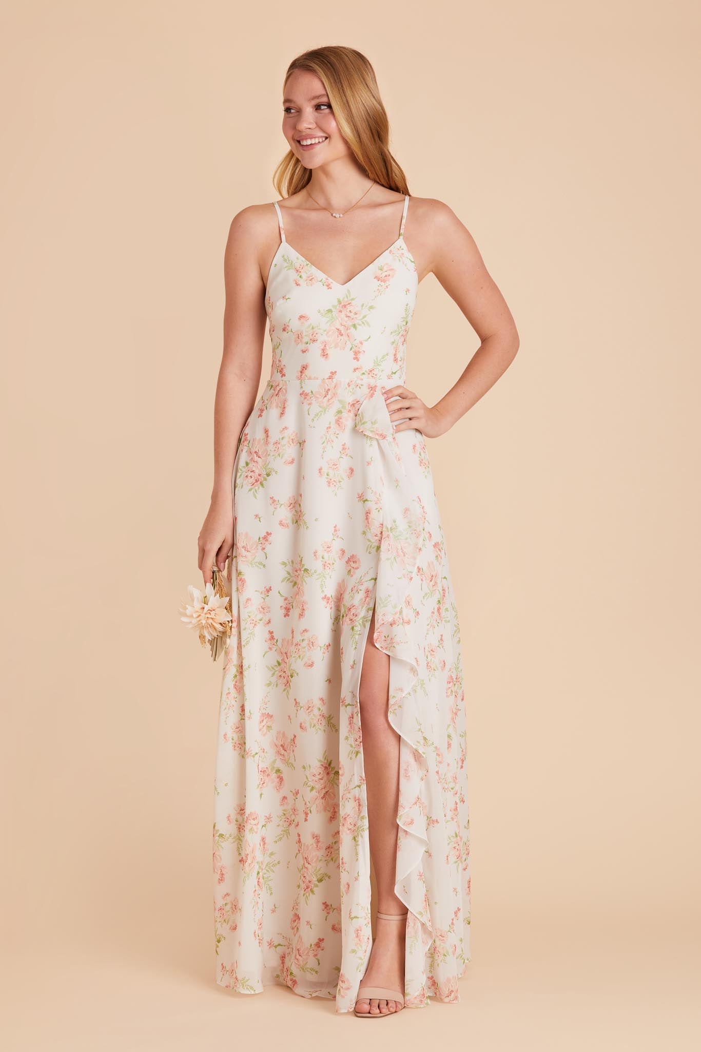 Whimsical Blooms Theresa Chiffon Dress by Birdy Grey