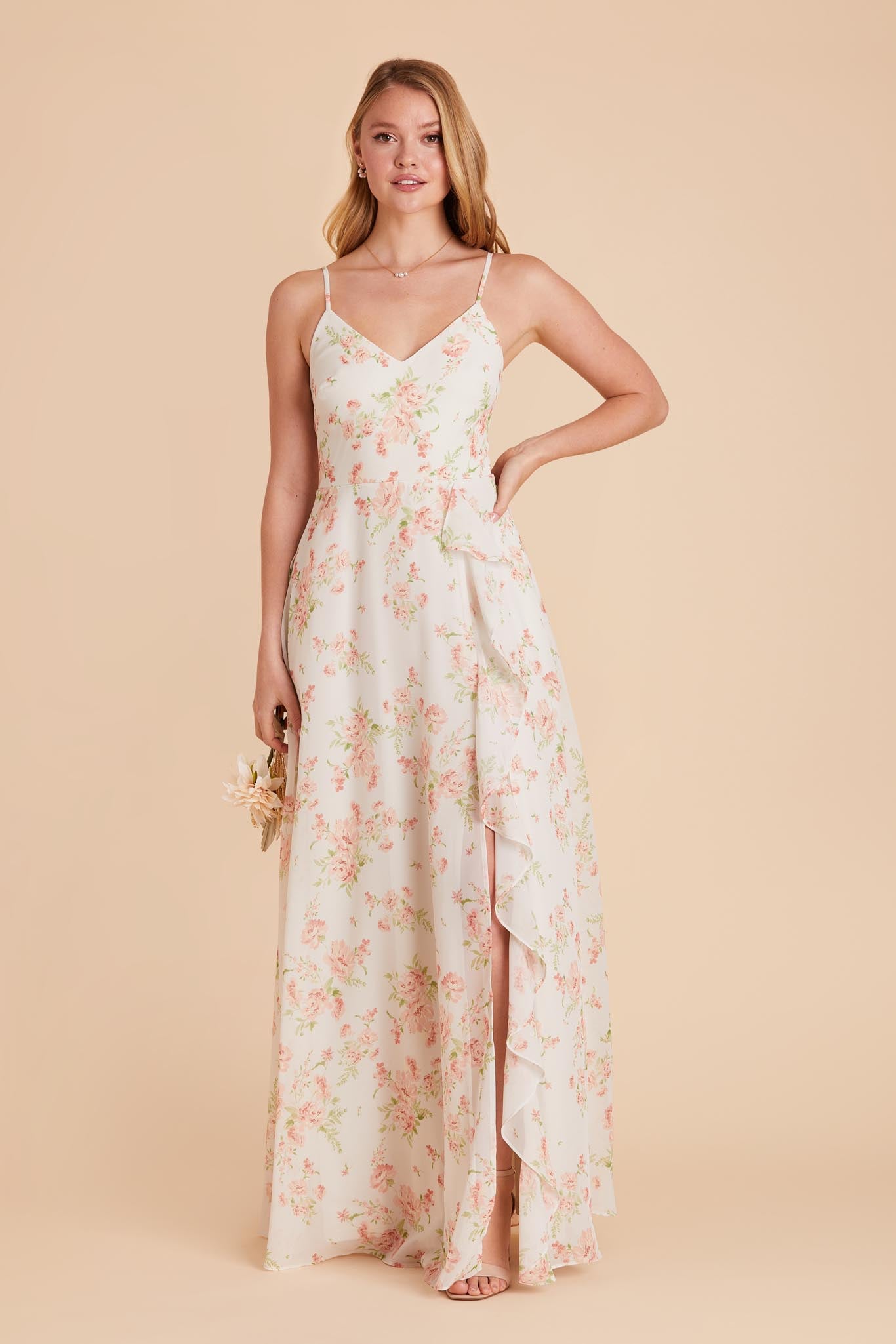 Whimsical Blooms Theresa Chiffon Dress by Birdy Grey