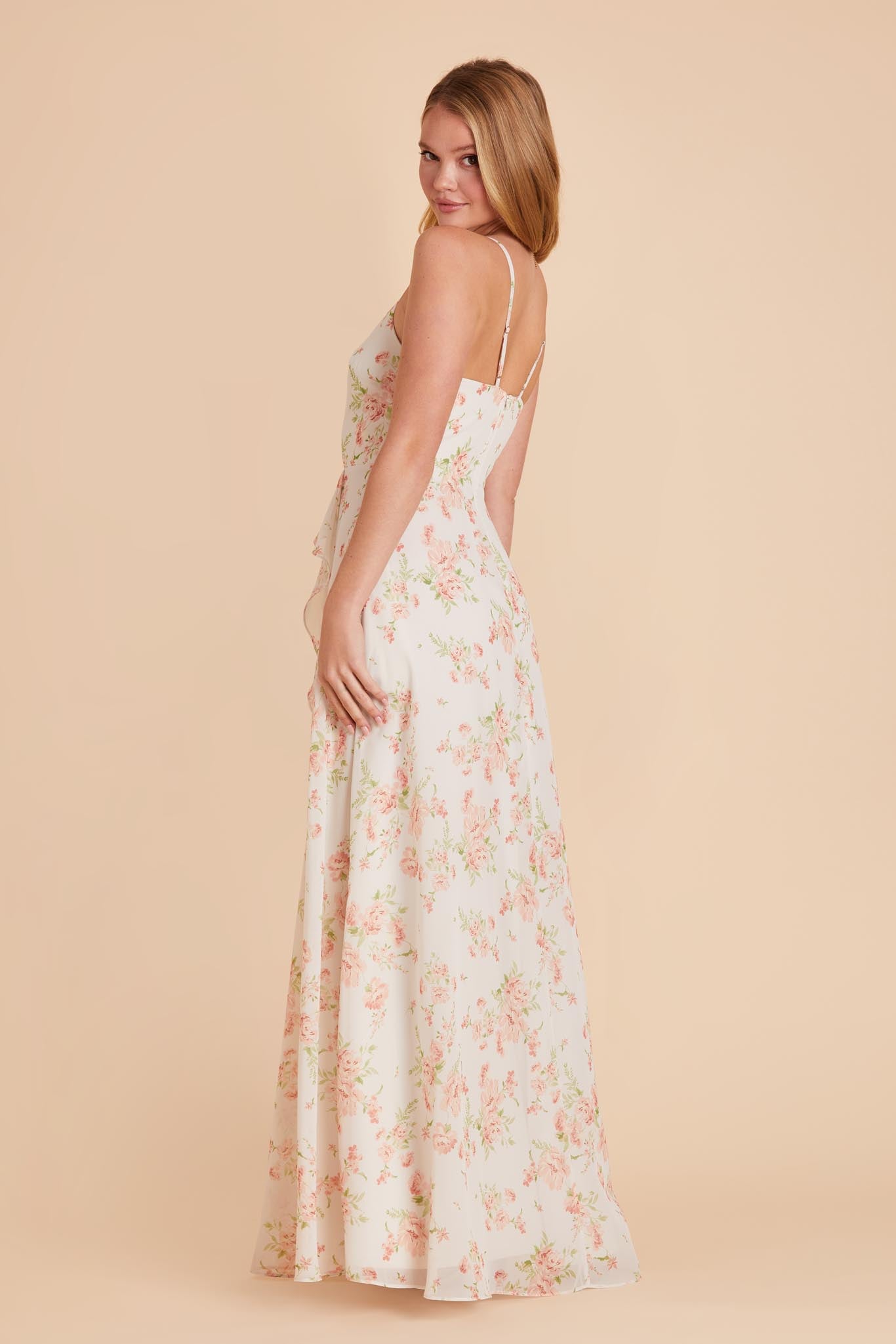 Whimsical Blooms Theresa Chiffon Dress by Birdy Grey