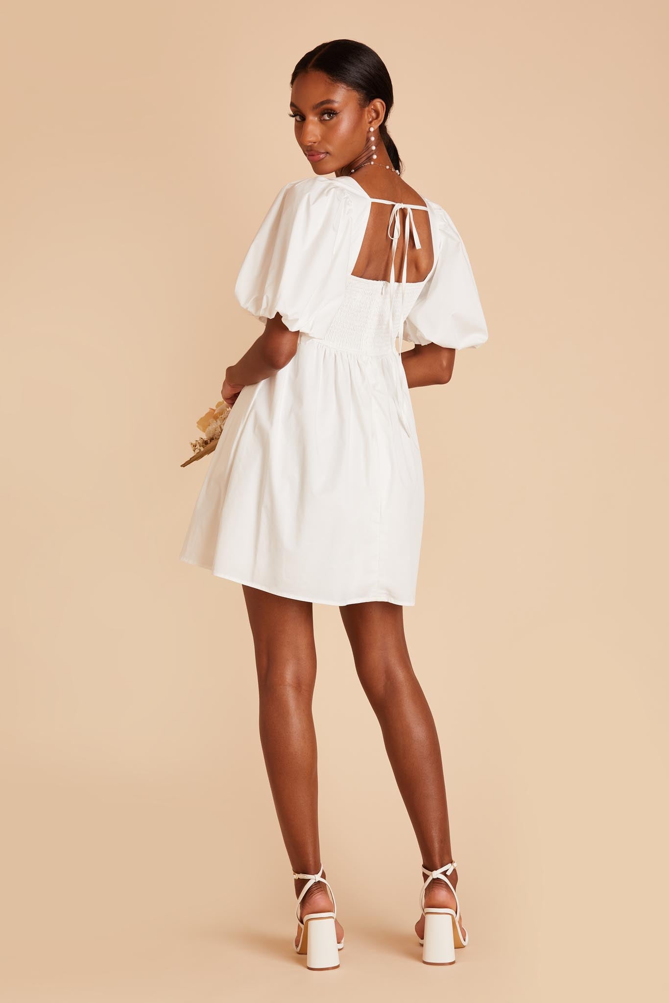 Love That Lasts Forever Ivory Balloon Sleeve Bodycon Mini Dress