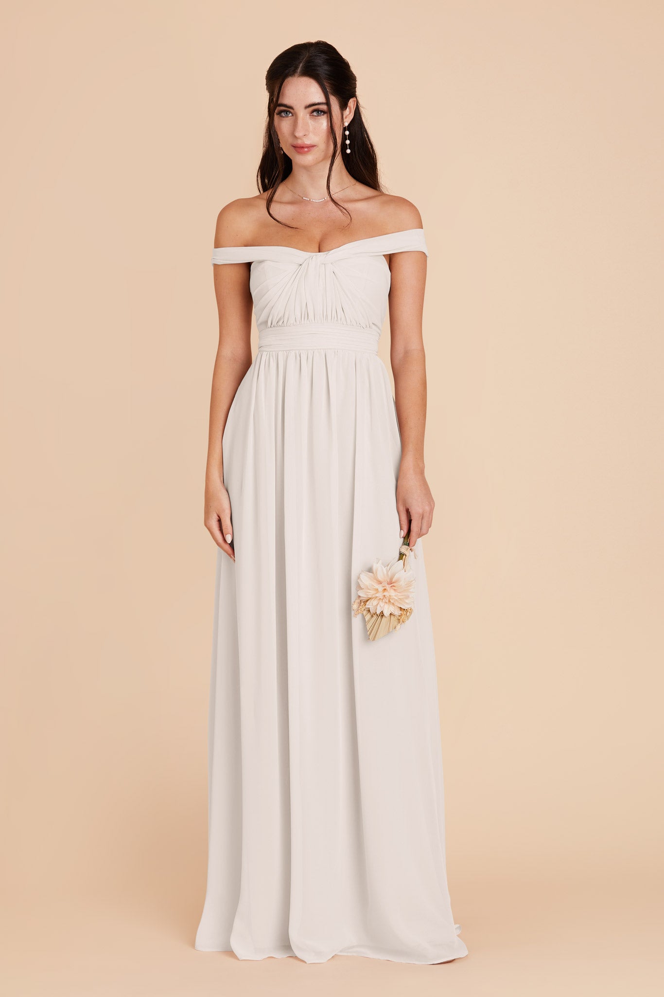 White Grace Convertible Dress by Birdy Grey