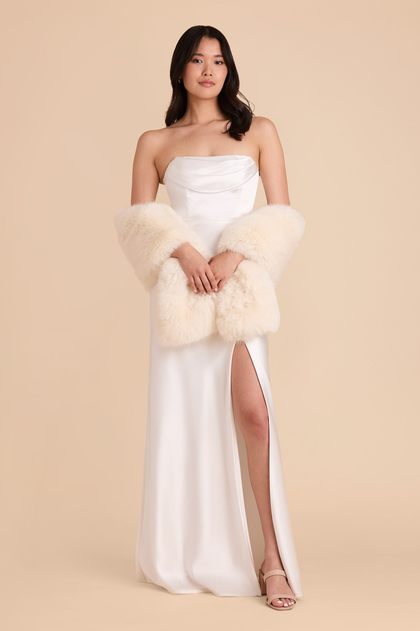 Faux fur stoles shops bridesmaids