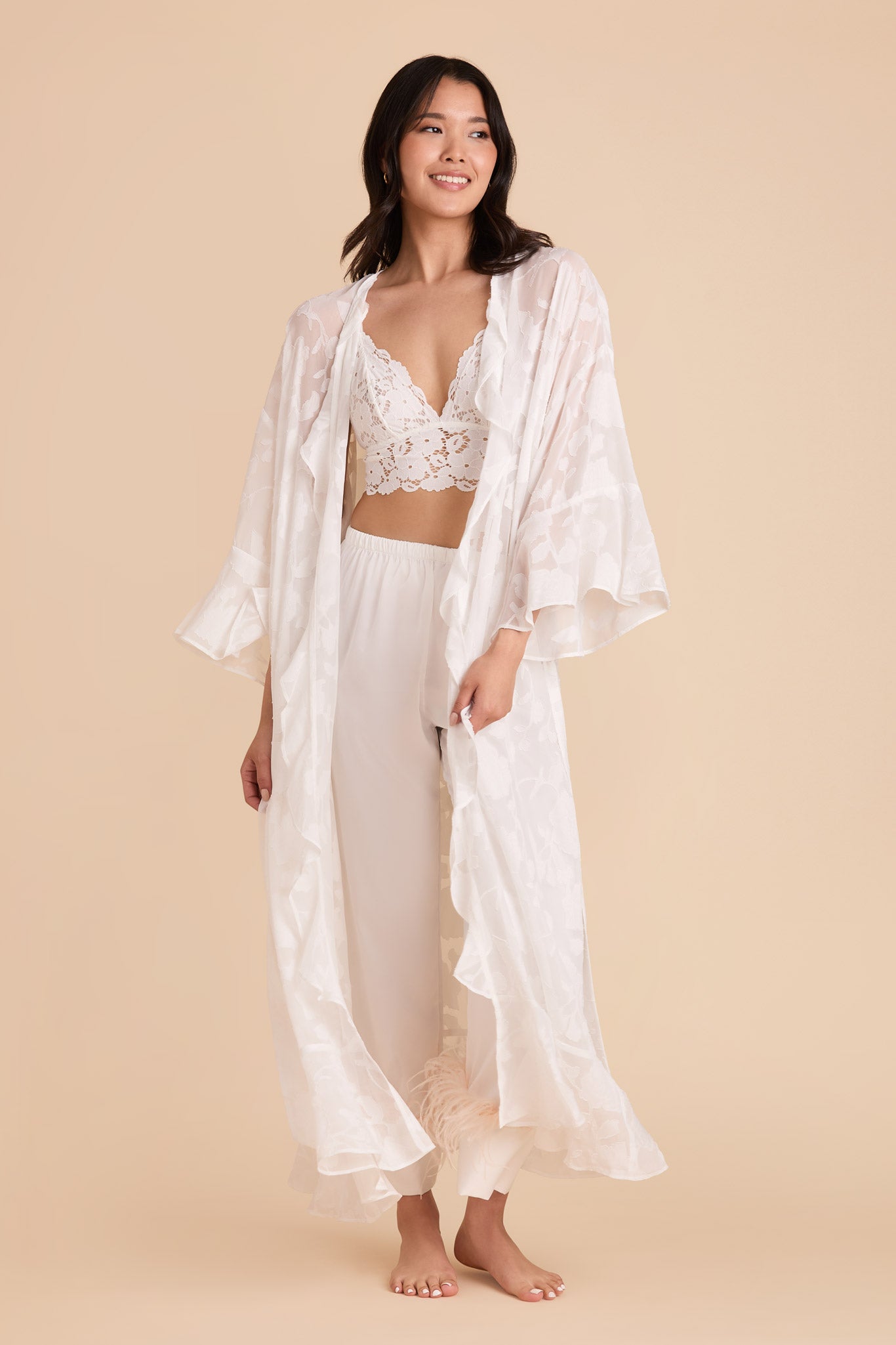 White bride robe shops