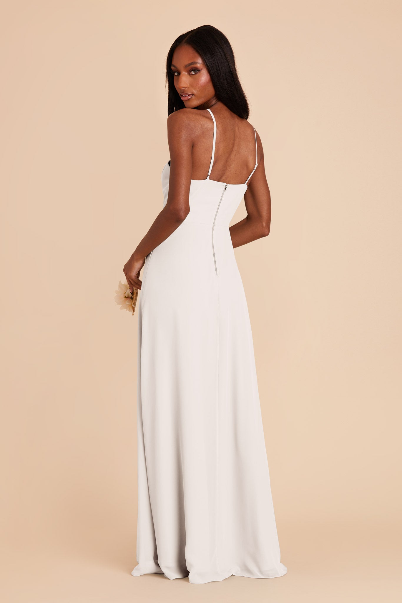 White Juliet Chiffon Dress by Birdy G