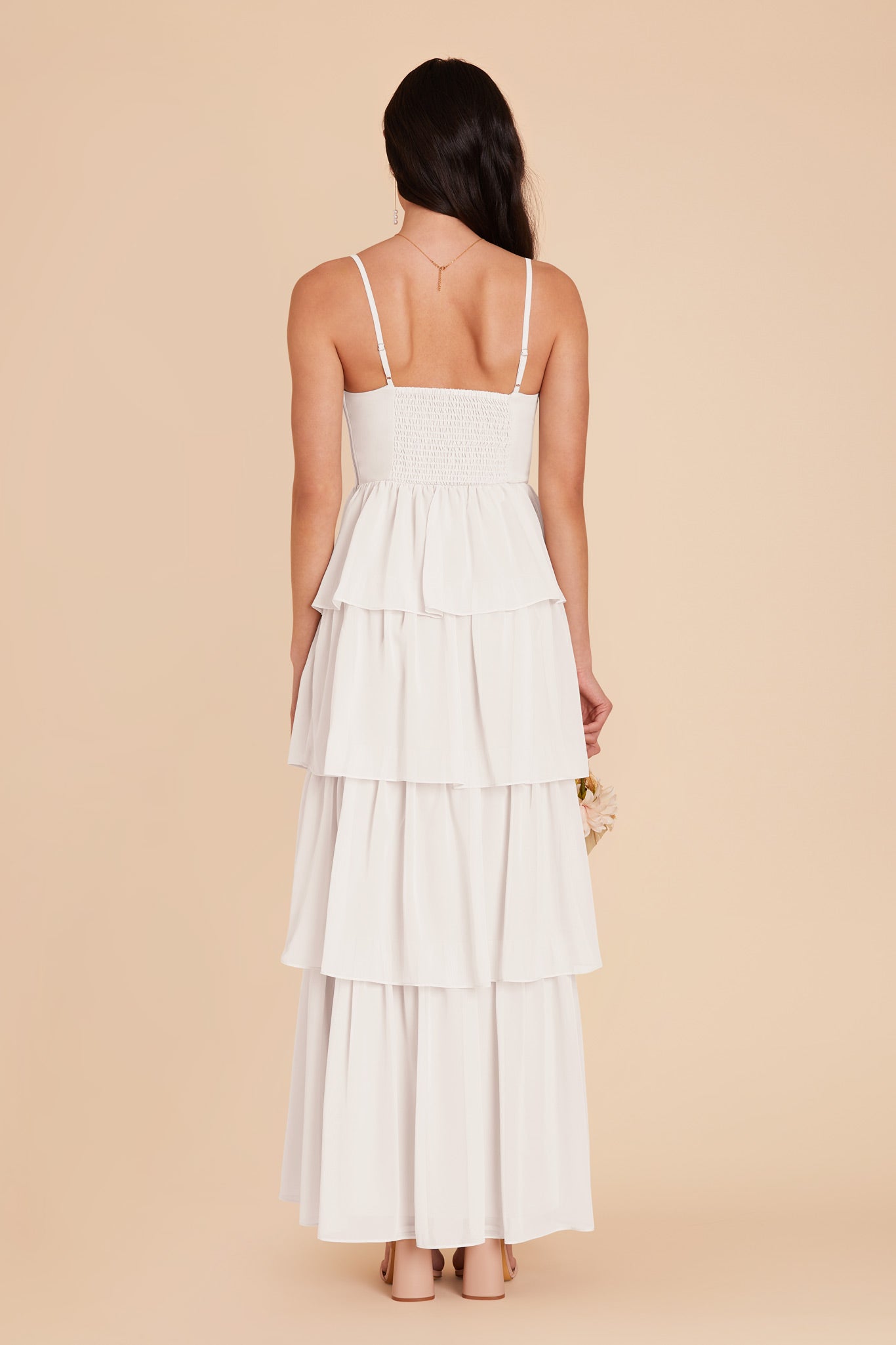 Lola Chiffon Dress - White