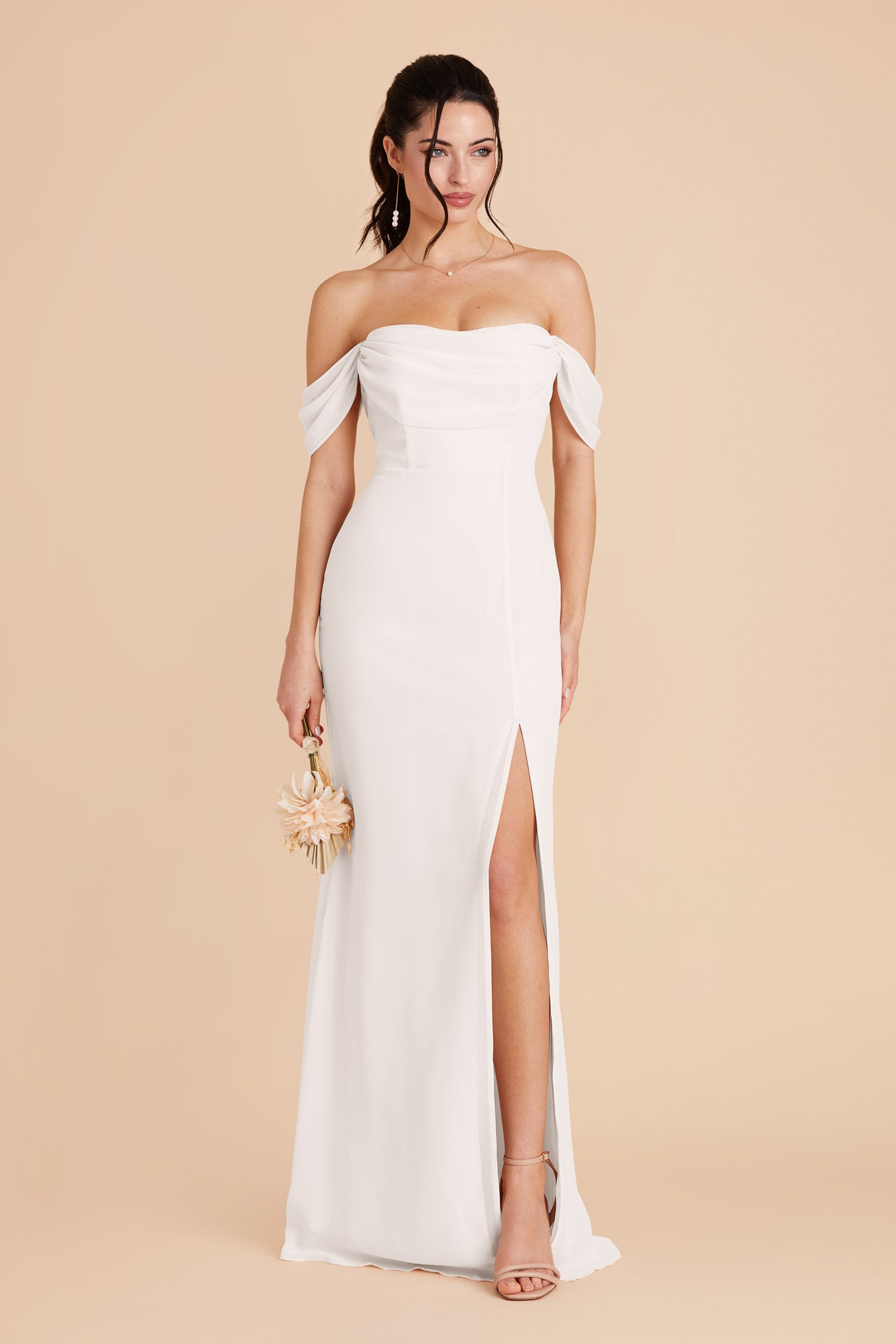 White Mira Convertible Dress by Birdy Grey