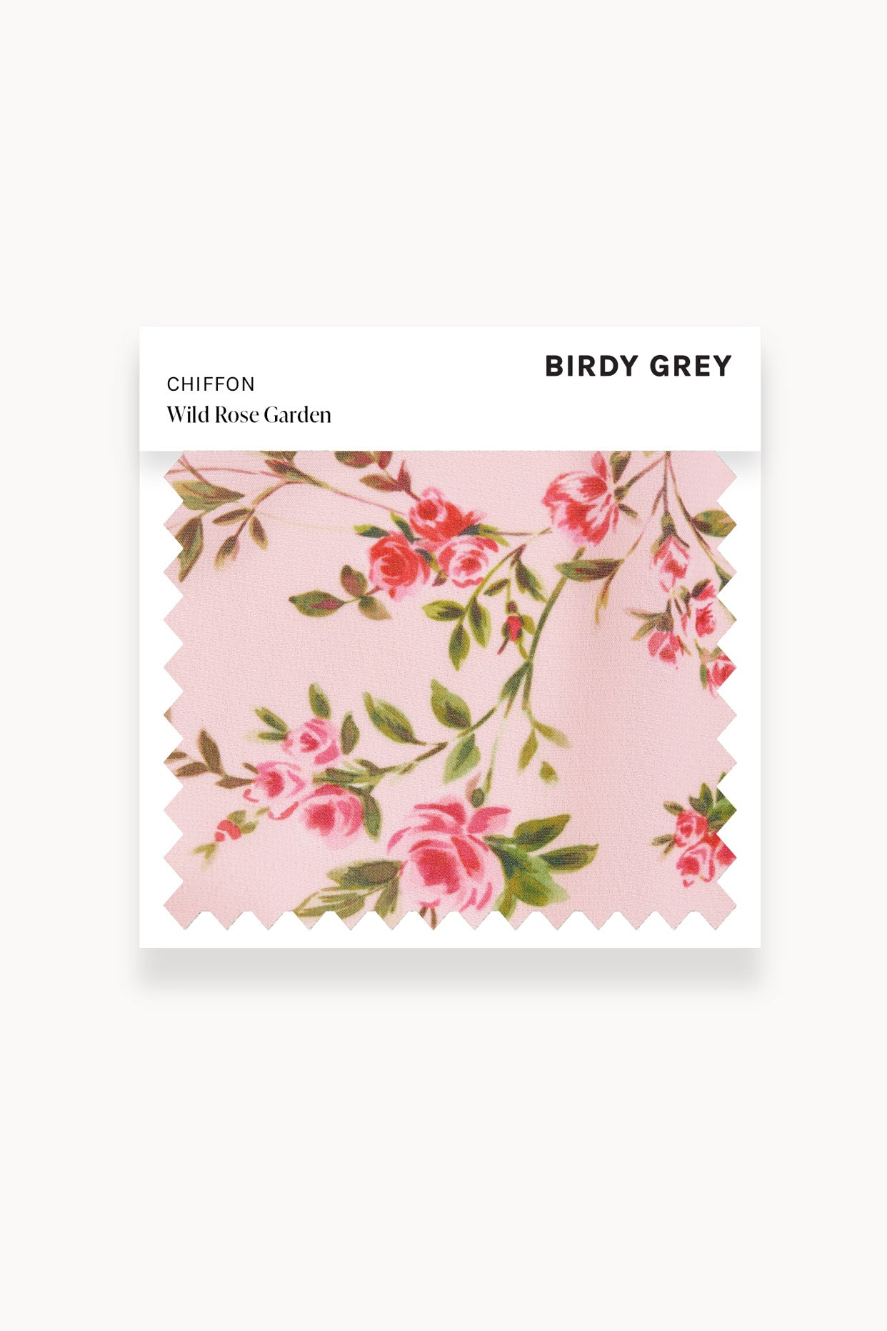 Wild Rose Garden Chiffon Swatch by Birdy Grey