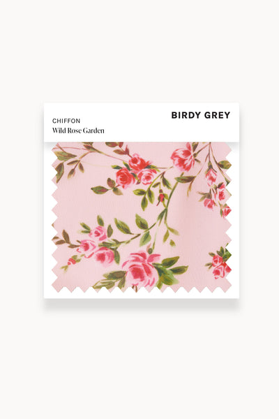 Wild Rose Garden Chiffon Swatch by Birdy Grey