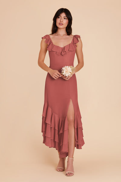 Wild Rose Ginny Chiffon Dress by Birdy Grey