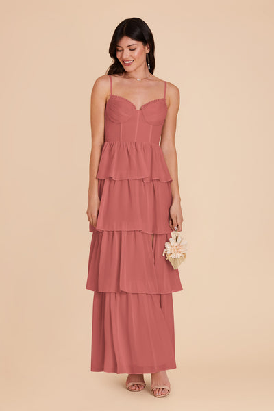 Wild Rose Lola Chiffon Dress by Birdy Grey