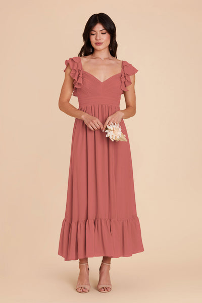 Wild Rose Michelle Chiffon Dress by Birdy Grey