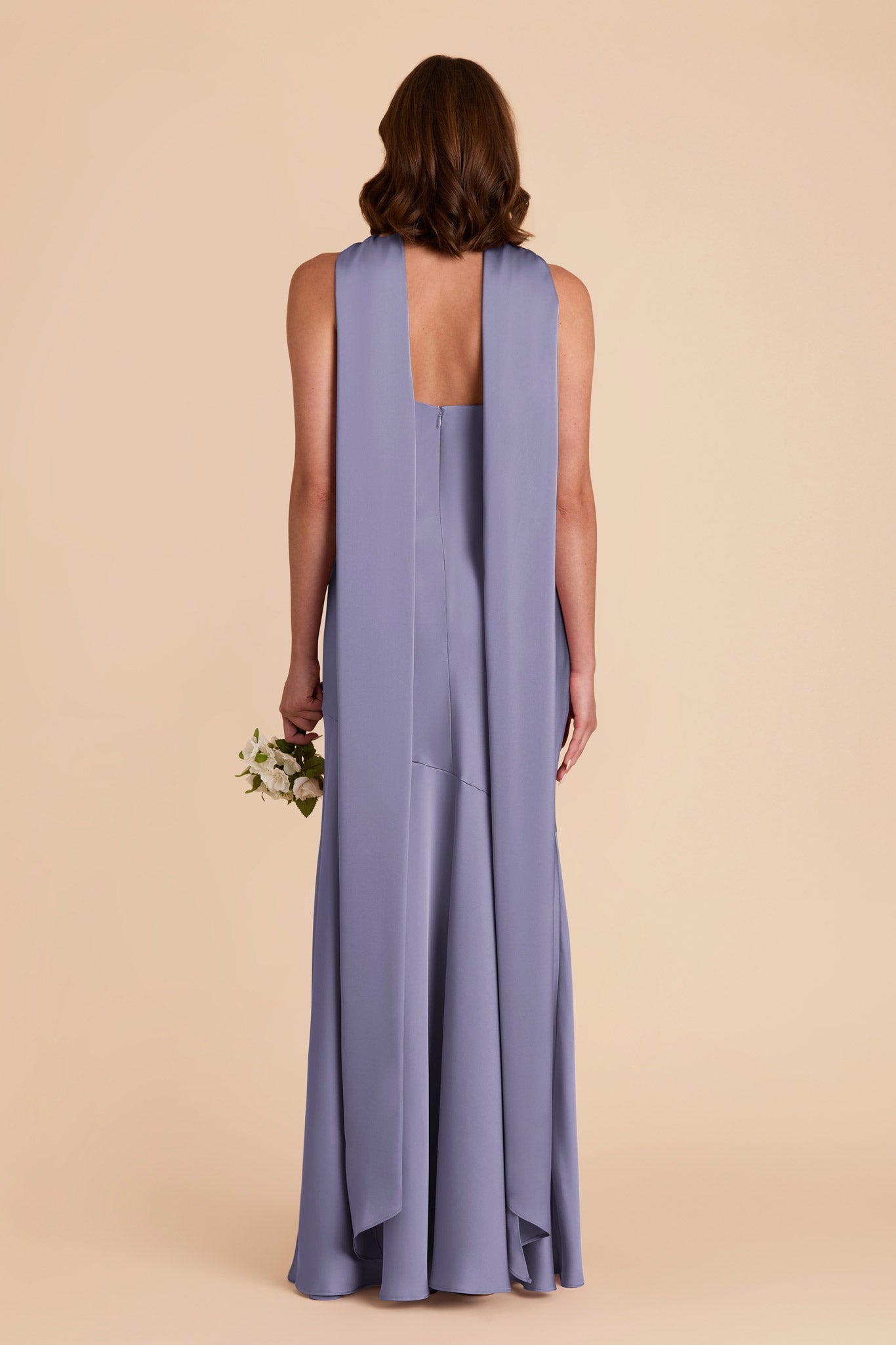 Wisteria Eileen Matte Satin Dress by Birdy Grey