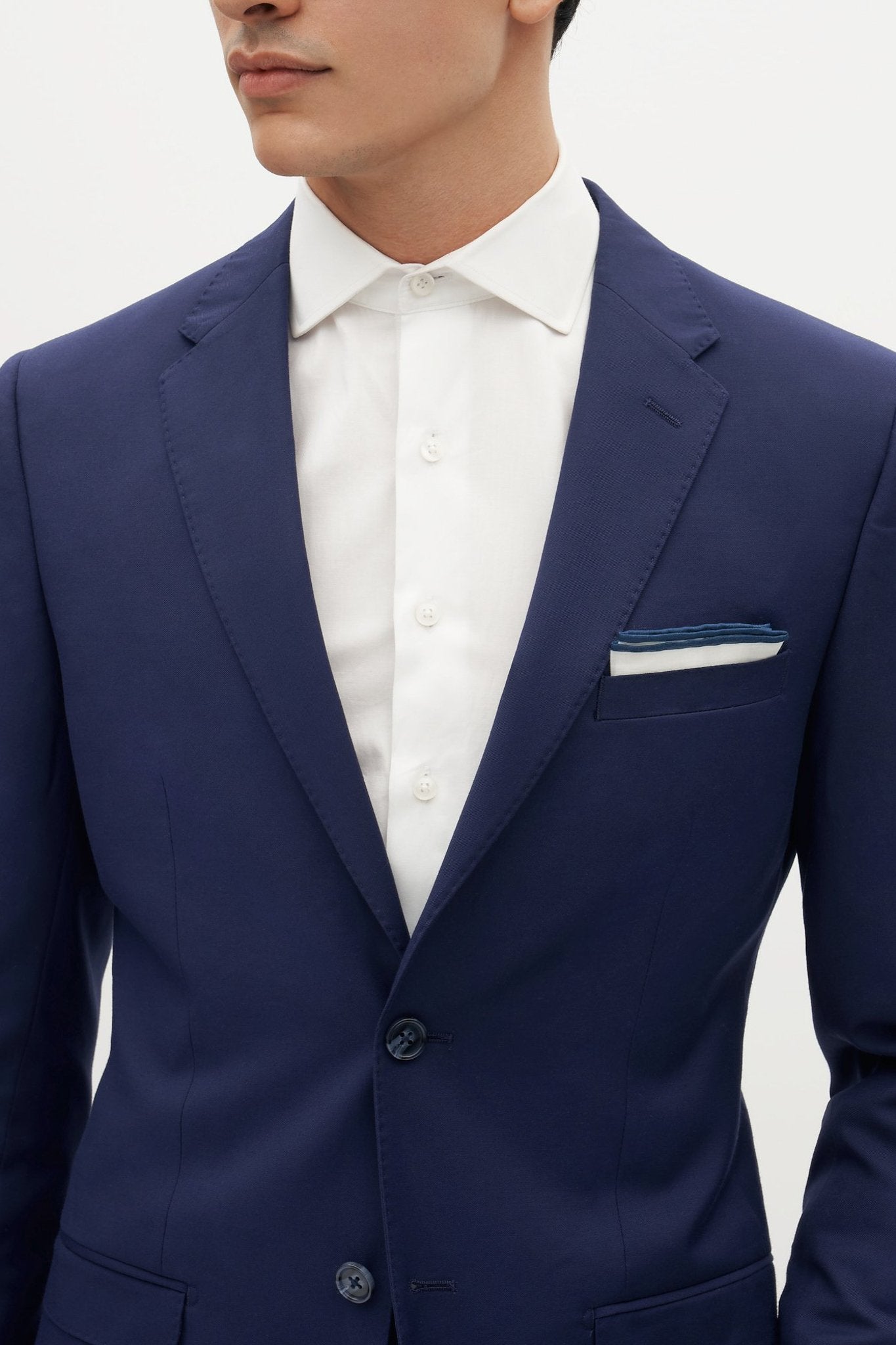 Brilliant Blue Groomsman Suit by SuitShop | Birdy Grey