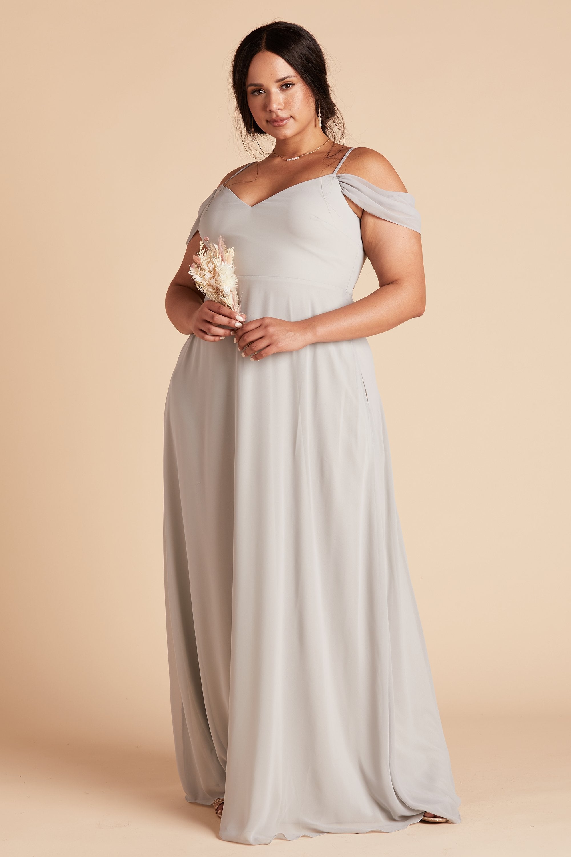 dove gray bridesmaid dresses