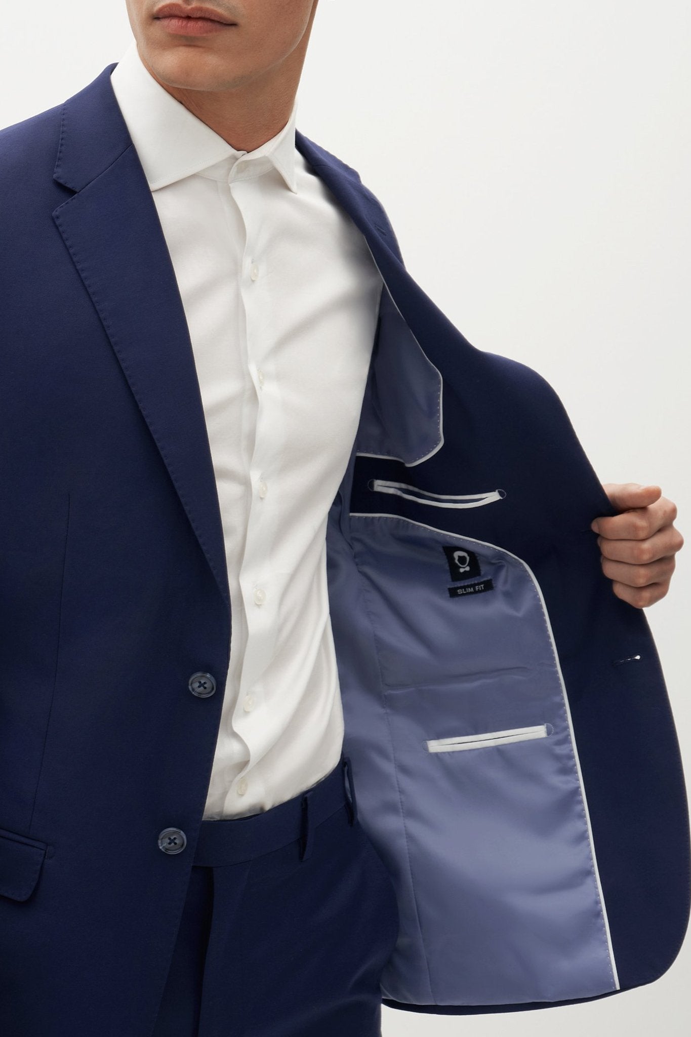 Brilliant Blue Groomsman Suit by SuitShop | Birdy Grey