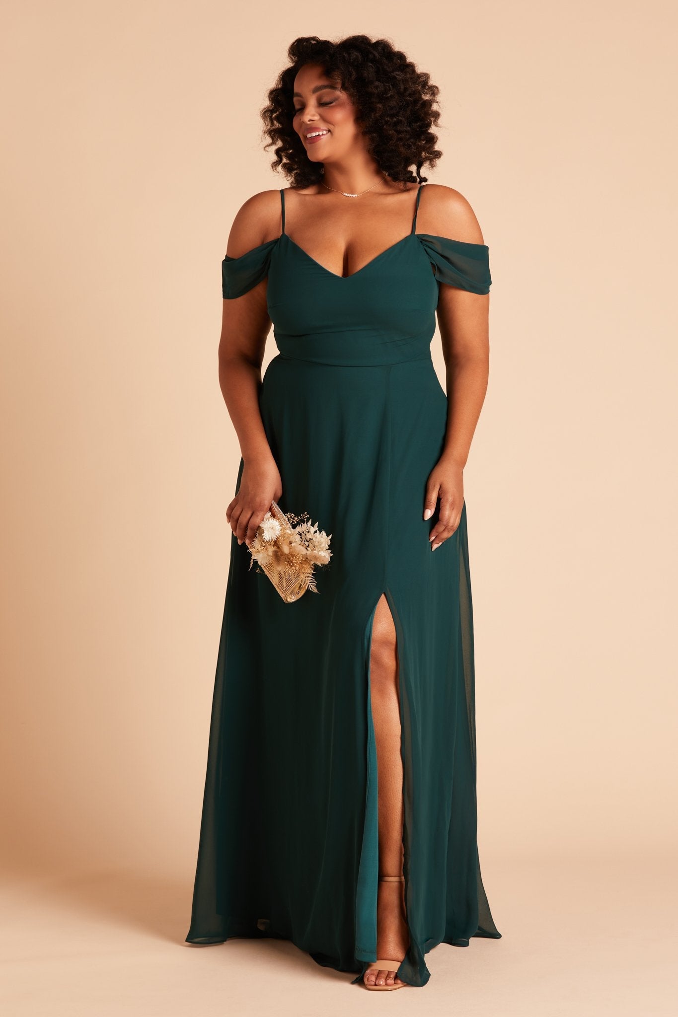 emerald green infinity dress